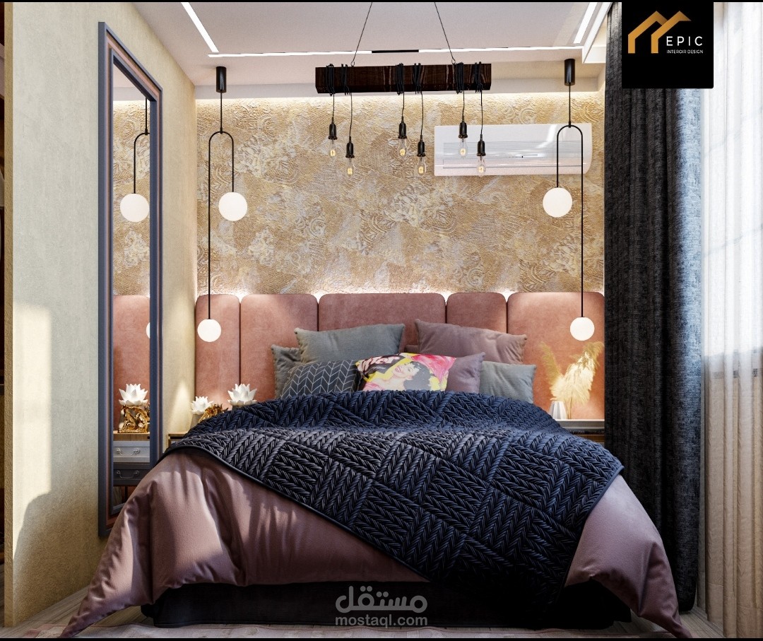 تصميم داخلي لغرفة نوم