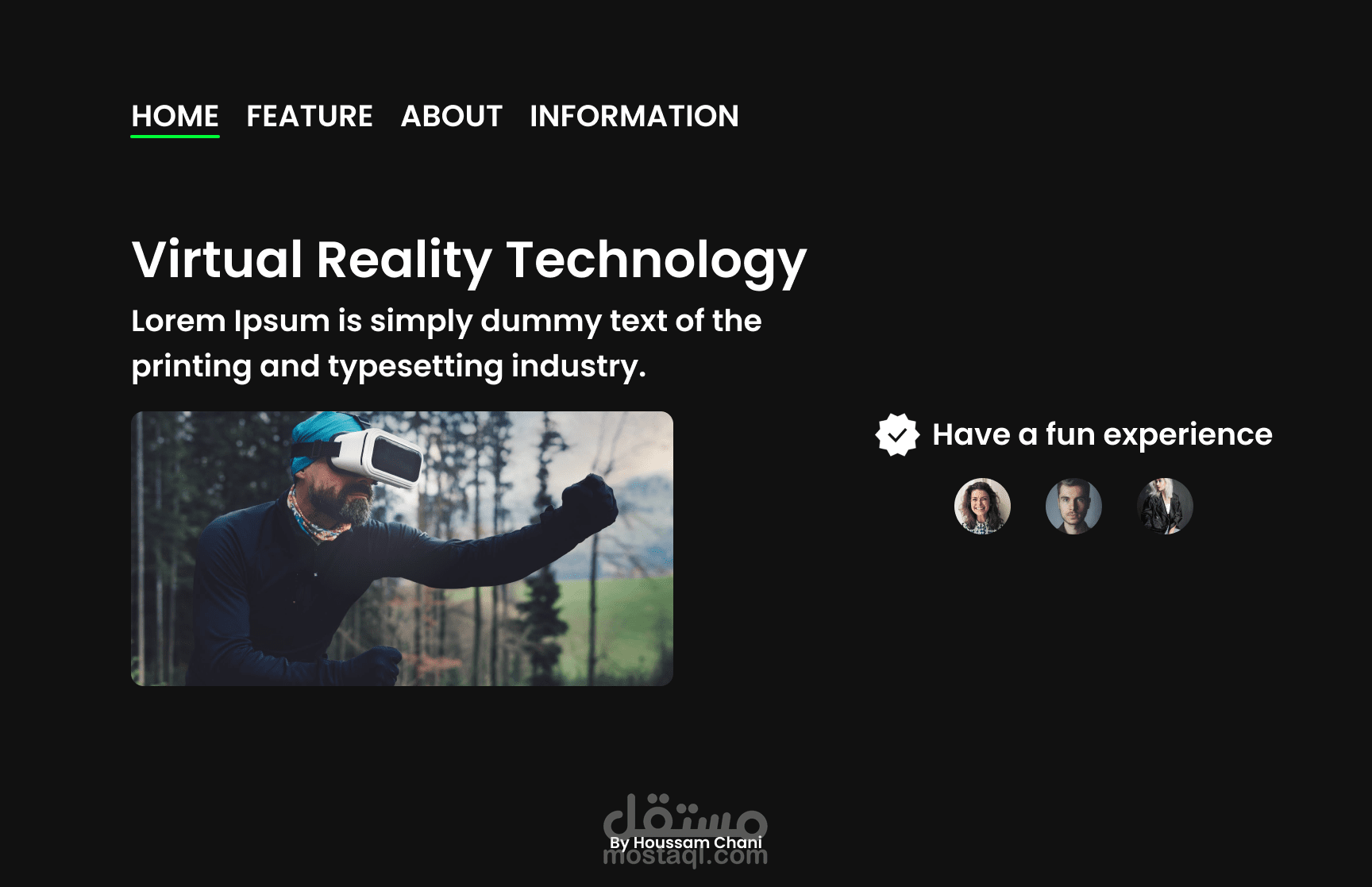 تصميم لموقع الكتروني