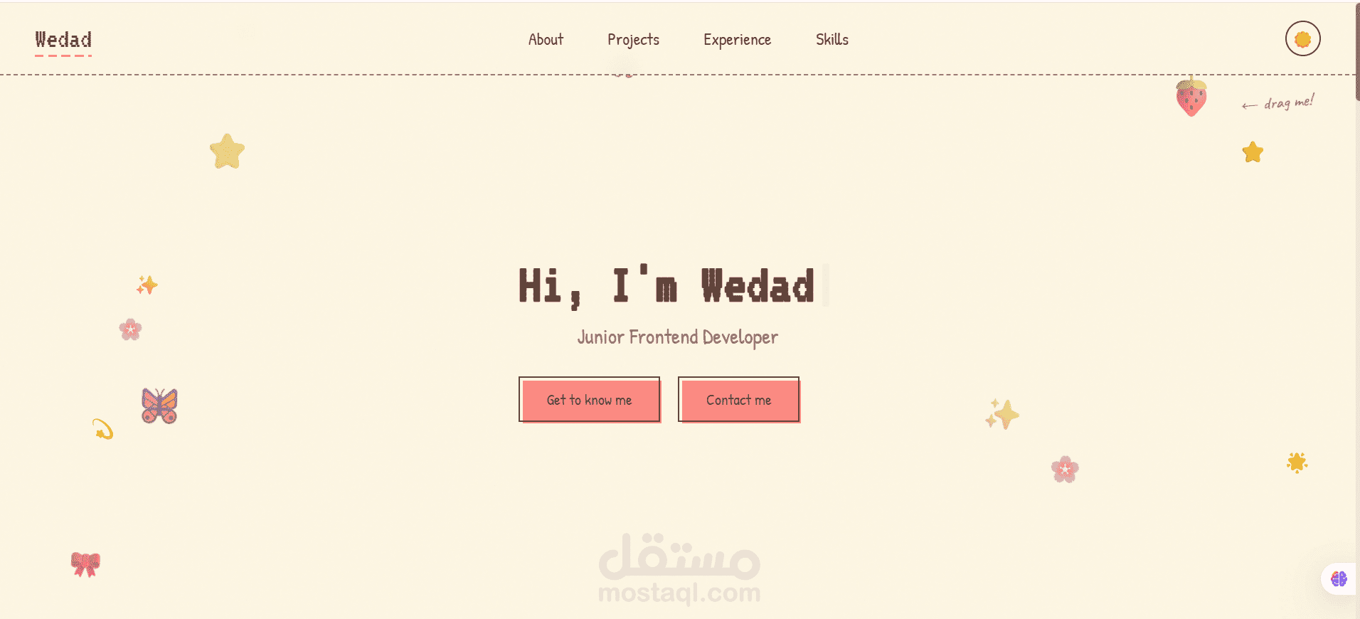 MyPortfolio - موقع Portfolio شخصي احترافي