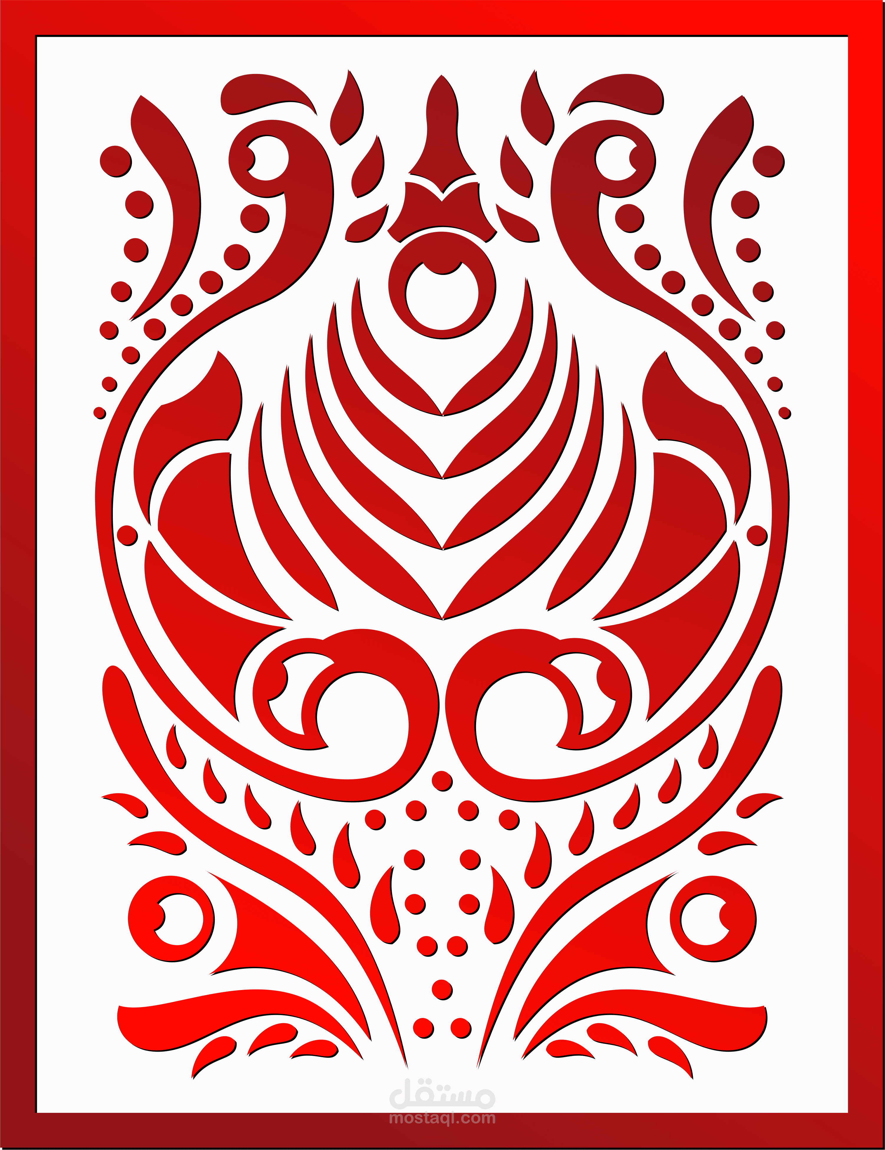 فيديو رسم زخارف من الصفر بواسطة كورل درو drawing ornament  on CorelDRAW from scratch