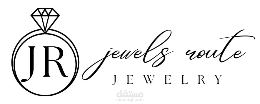 تصميم شعار موقع اكسسوارات jewels-route