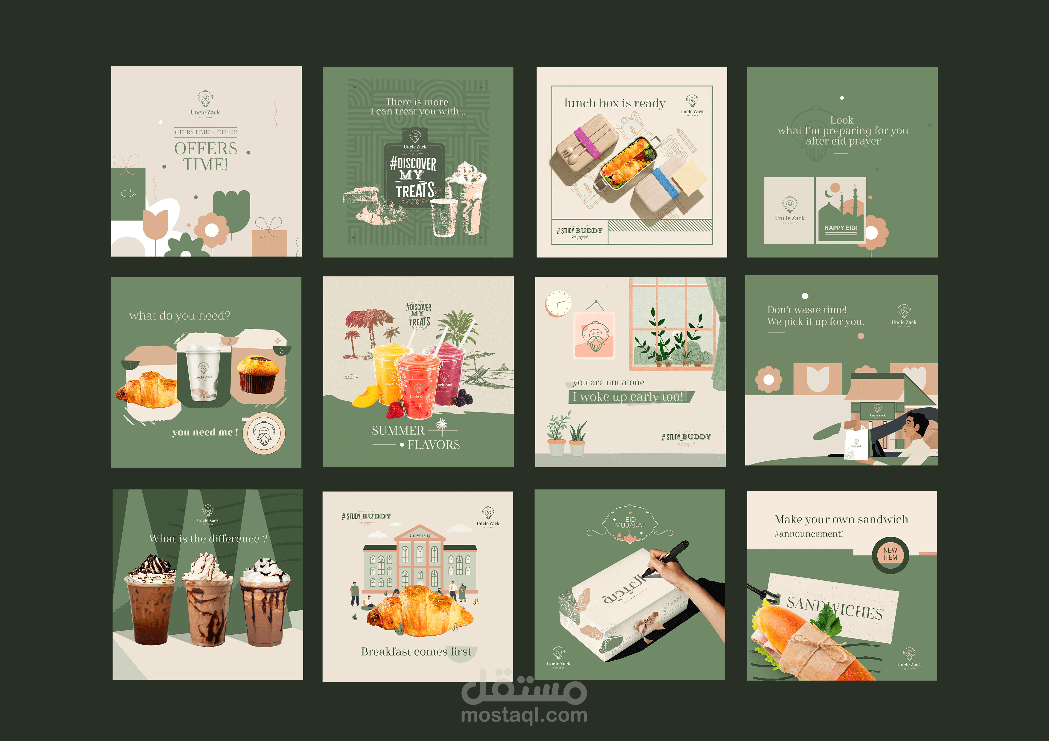 Uncle Zack Social Media Designs