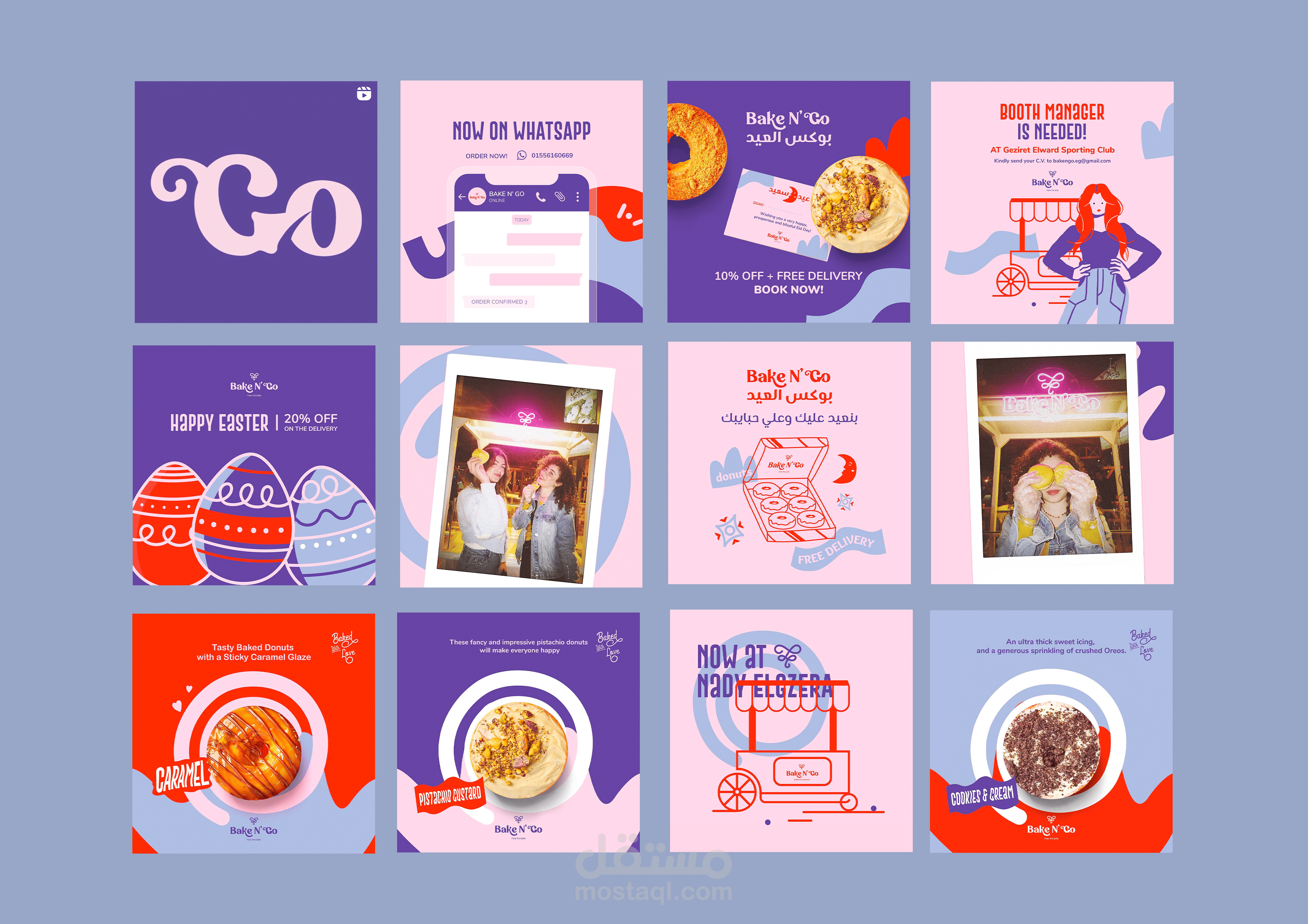 Bake N' Go Social Media Designs
