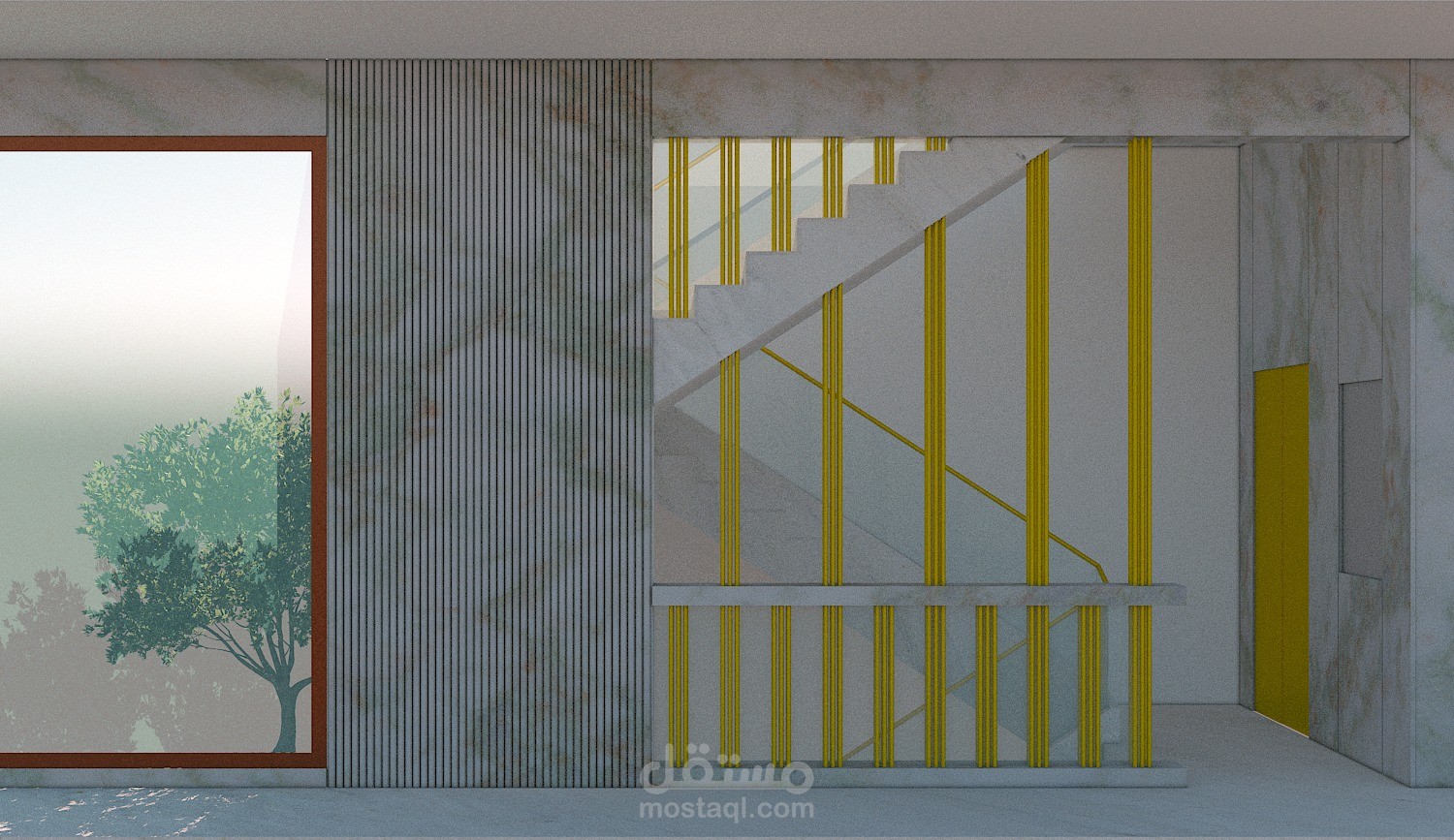 تصميم درج فيلا