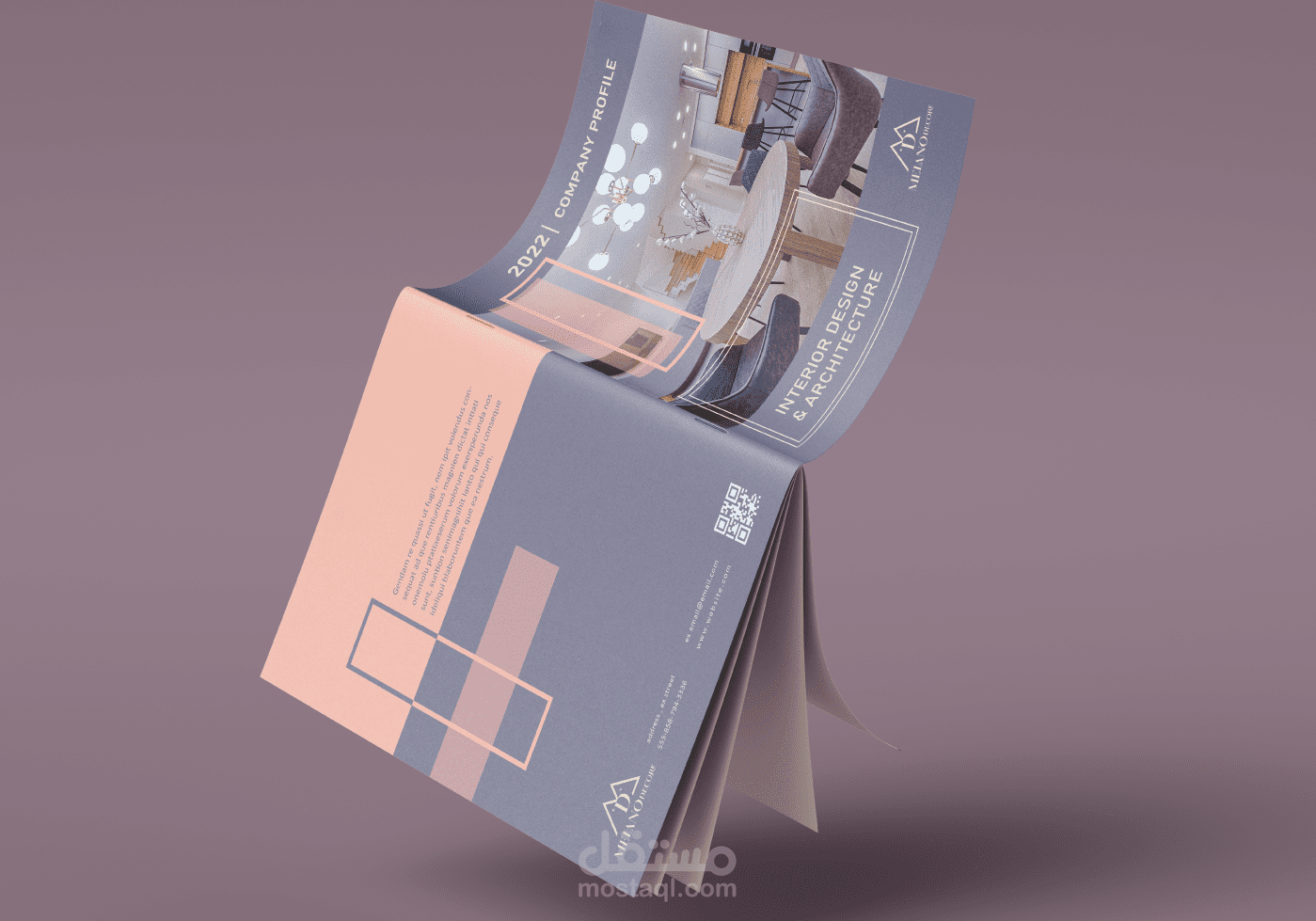 تصميم برفايل شركة بشكل عصري و جذاب