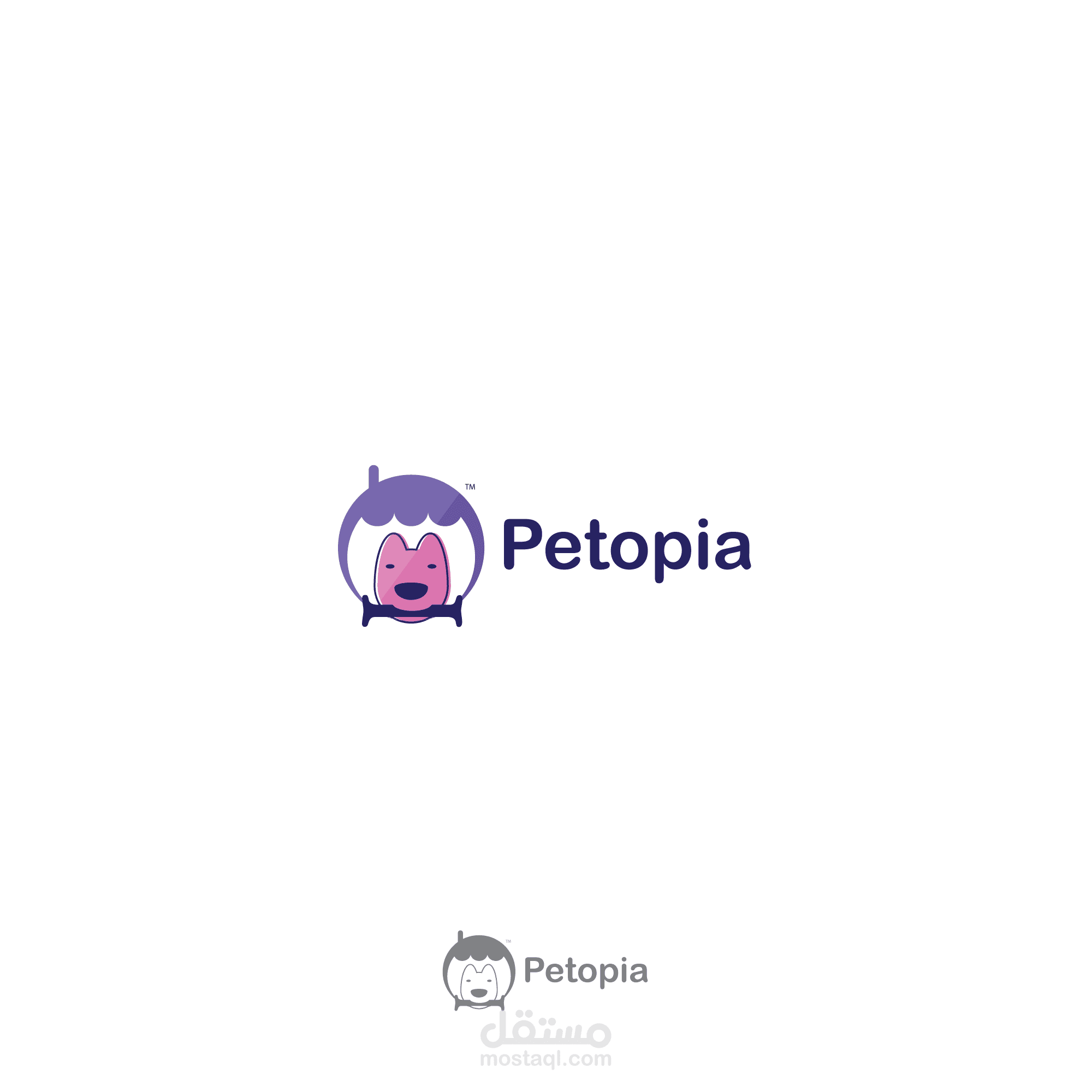 شعار "Petopia"