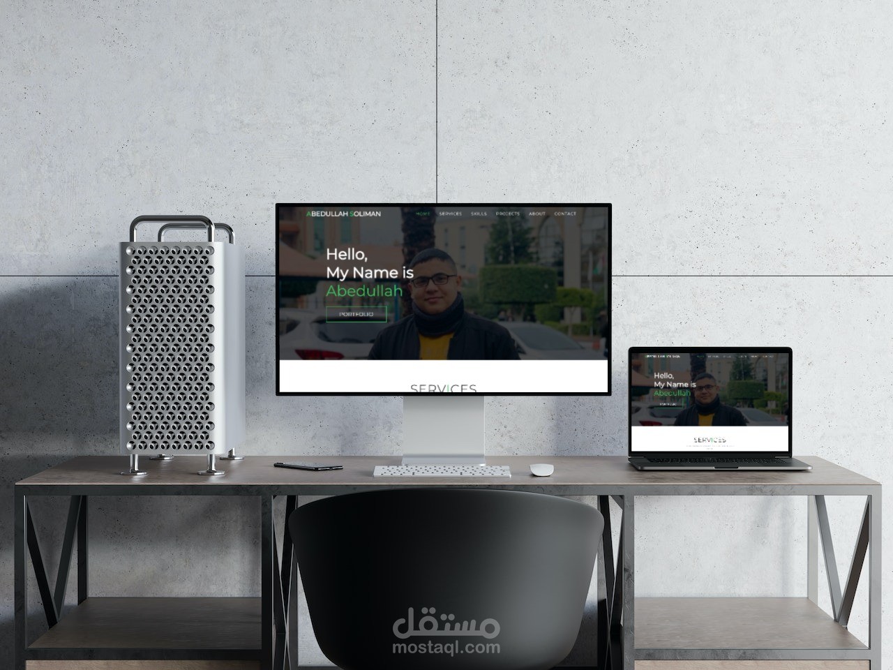 انشاء موقع خاص ( Portoflio) احترافي