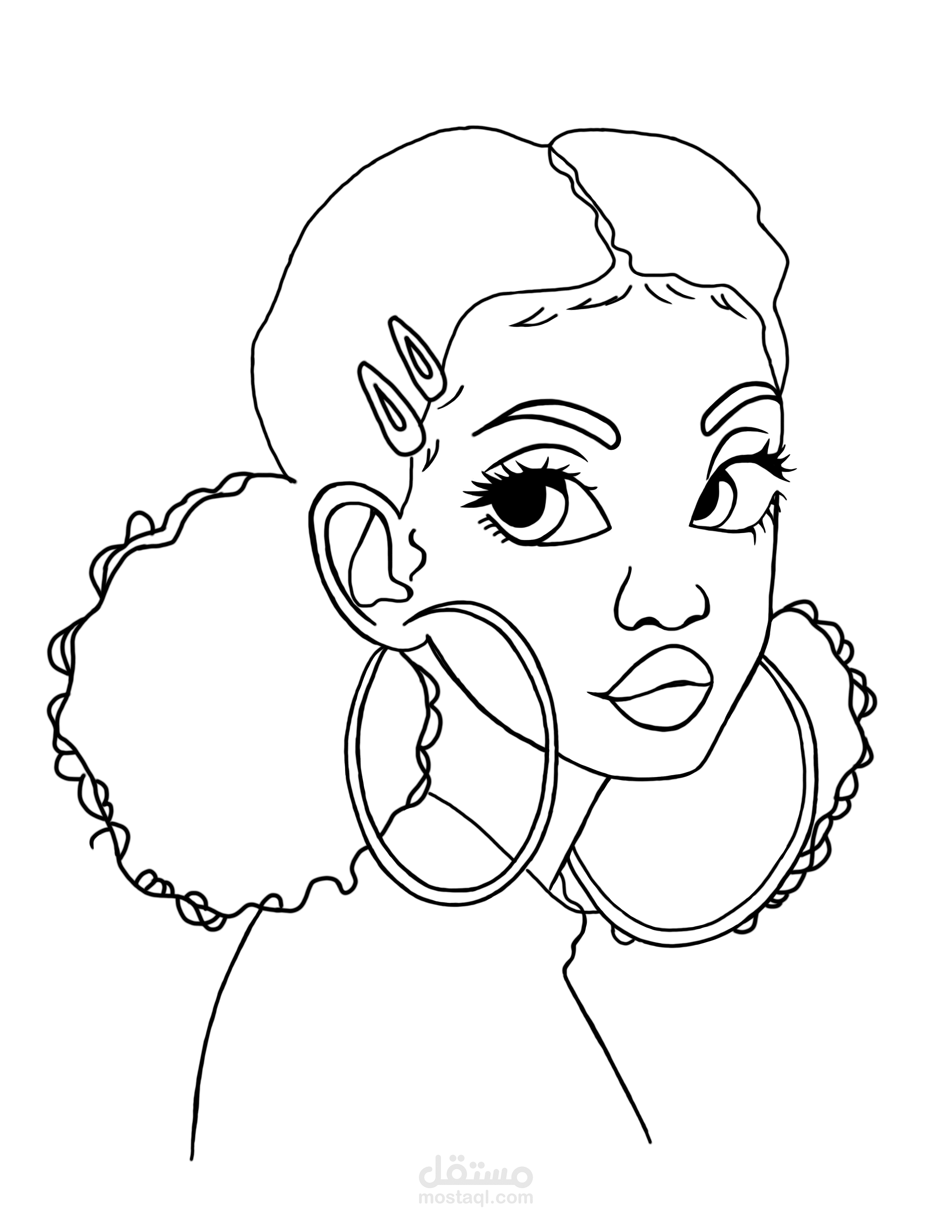 رسم شخصيات للتلوين