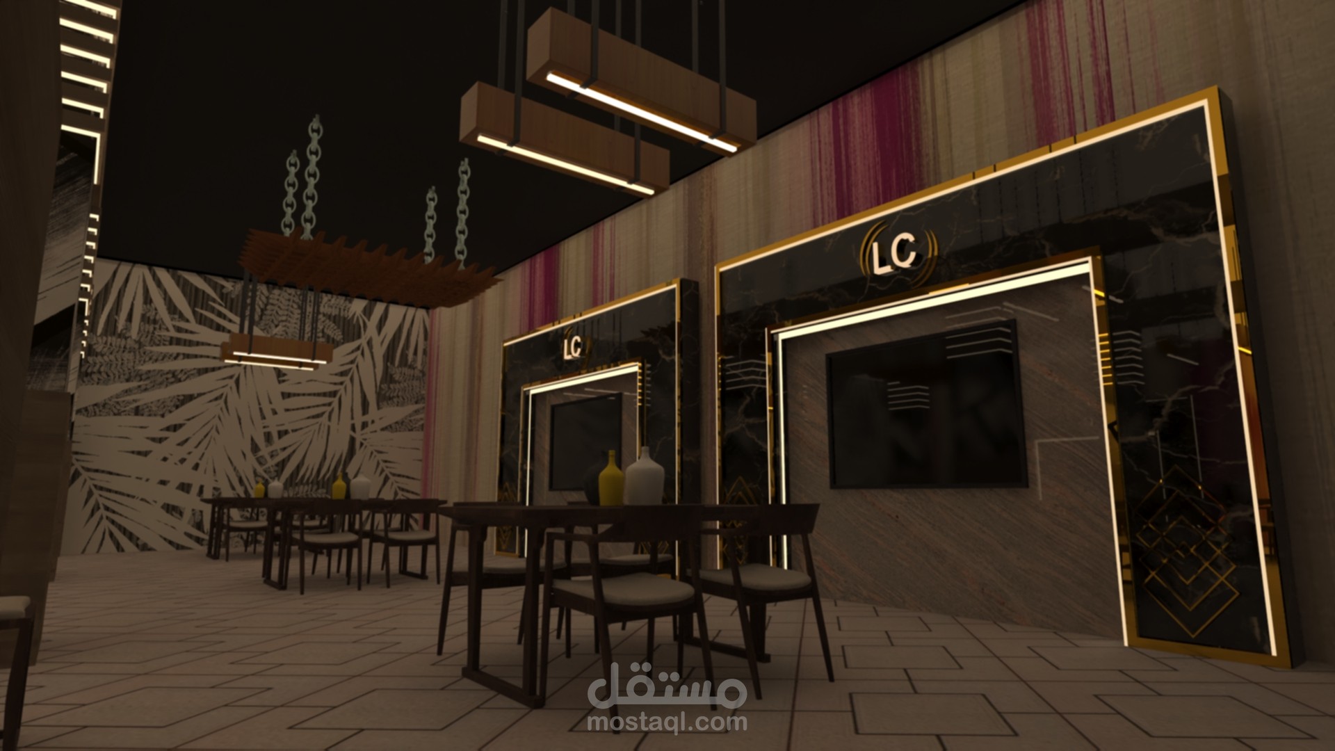 تصميم كوفي شوب بشكل عصري