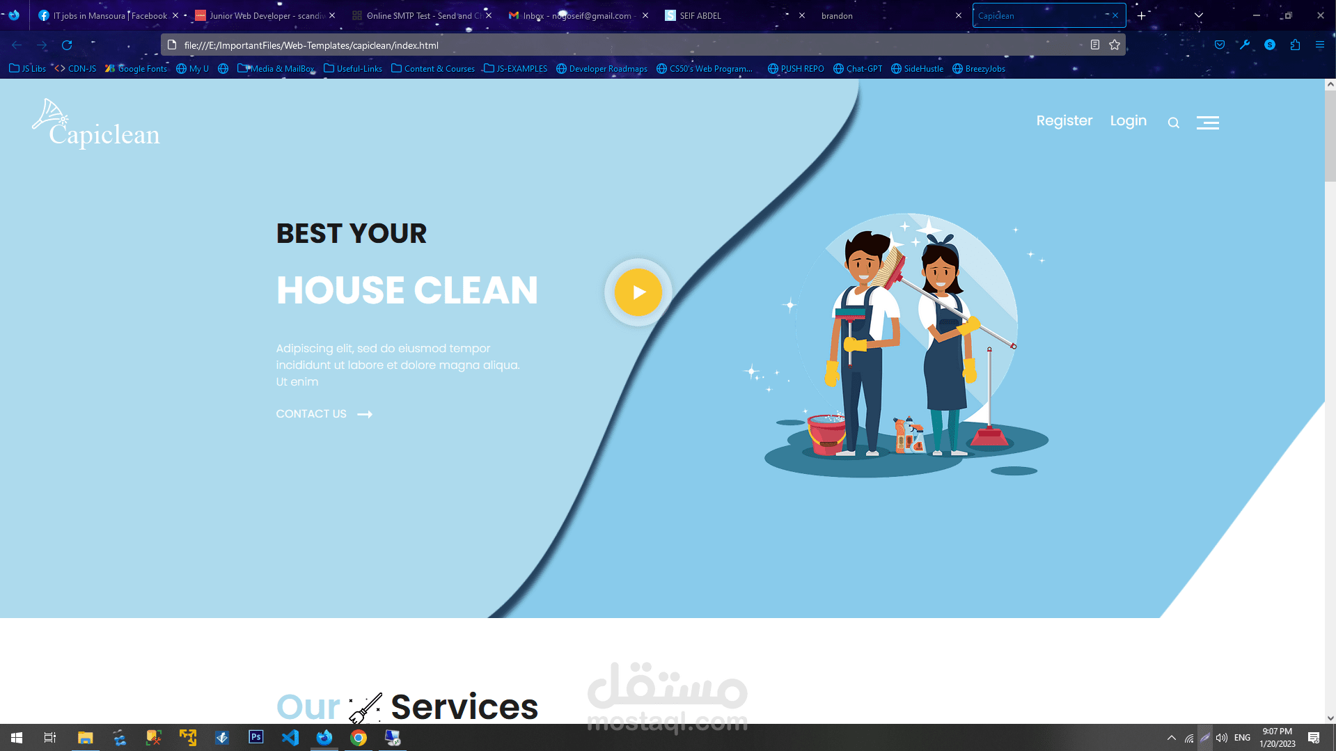 HOUSE CLEANING SERVICE _ WEBSITE