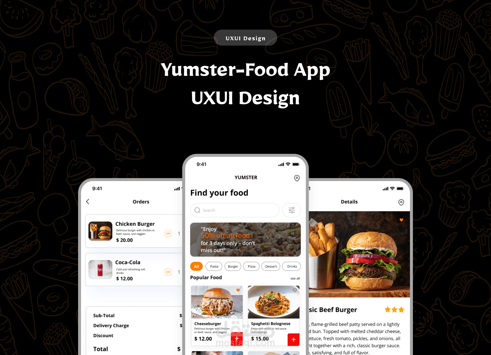 Food Order & DeliveryApp - تصميم تطبيق توصيل طعام
