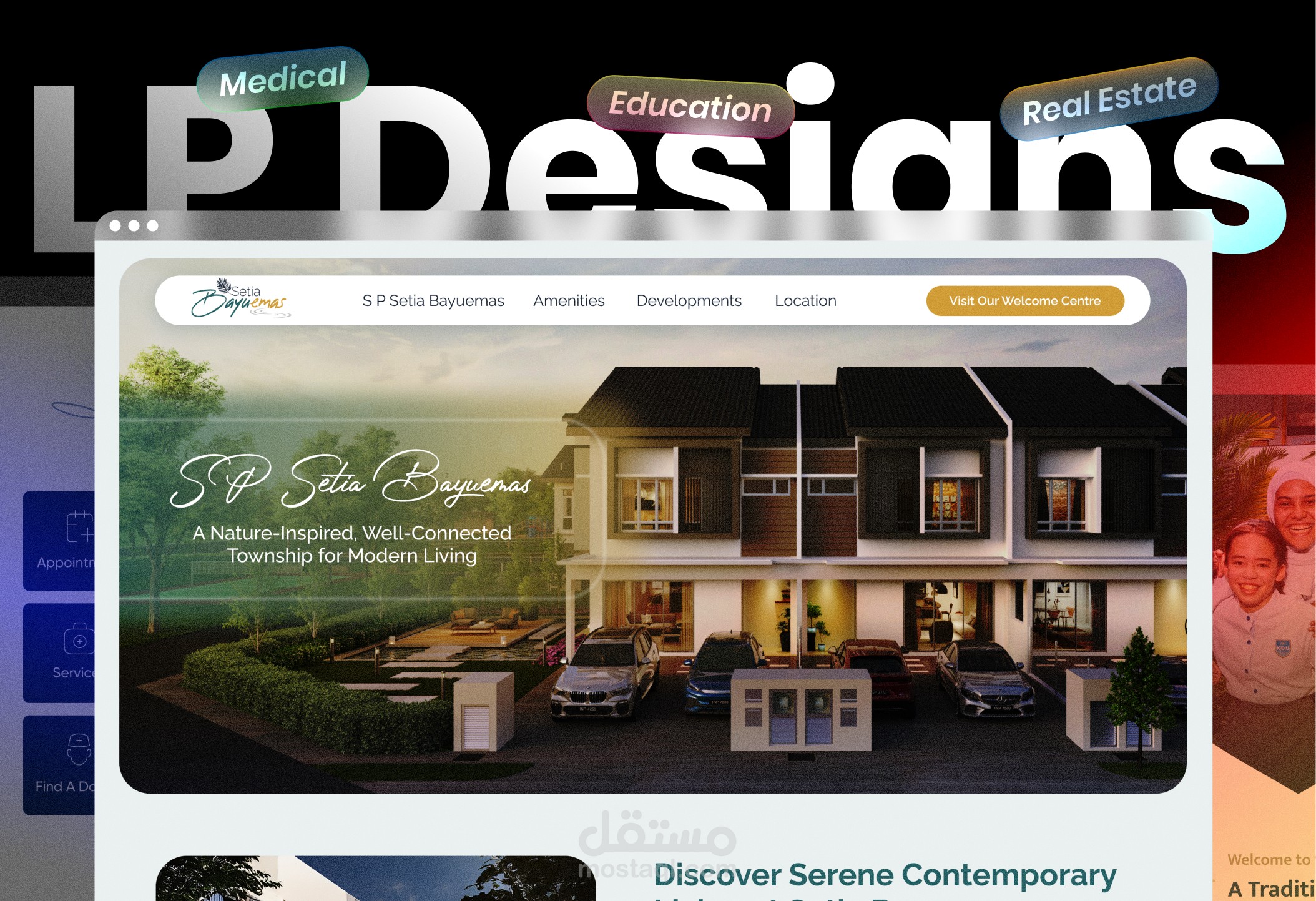 تصميم صفحات هبوط لحملات تسويقية متعددة القطاعات - Landing Pages Campaigns
