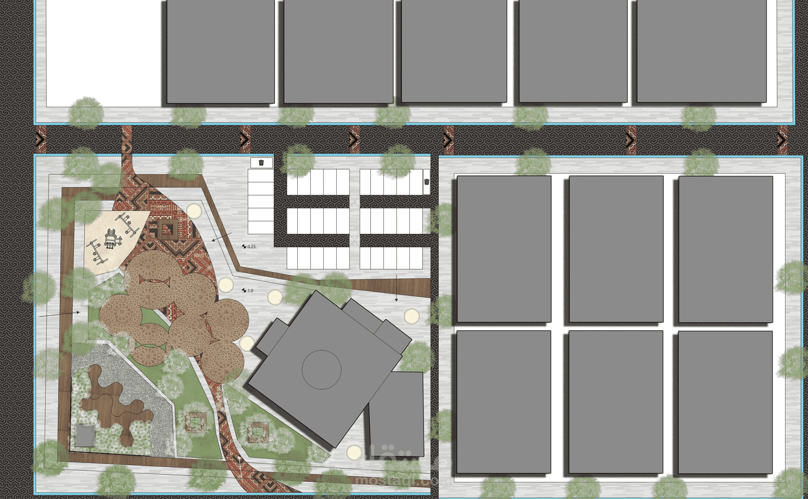 انسنة مربع سكني