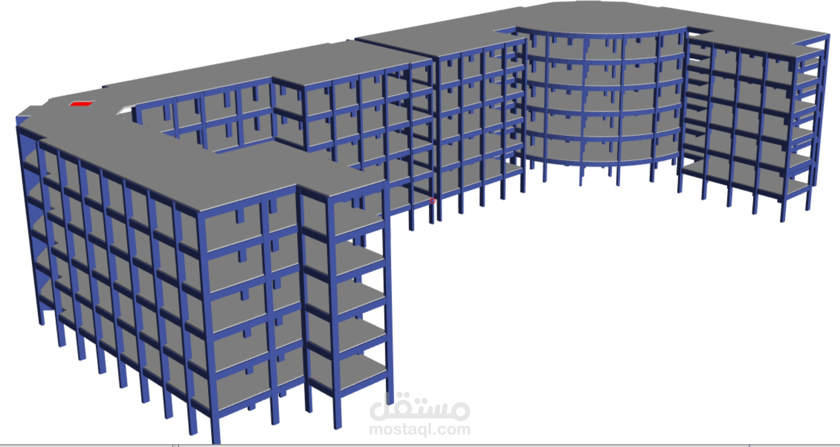 عمل تصميم إنشائى لـــمدرسة