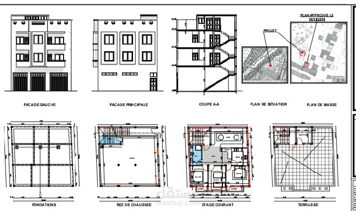 تصميم لمنزل R+2