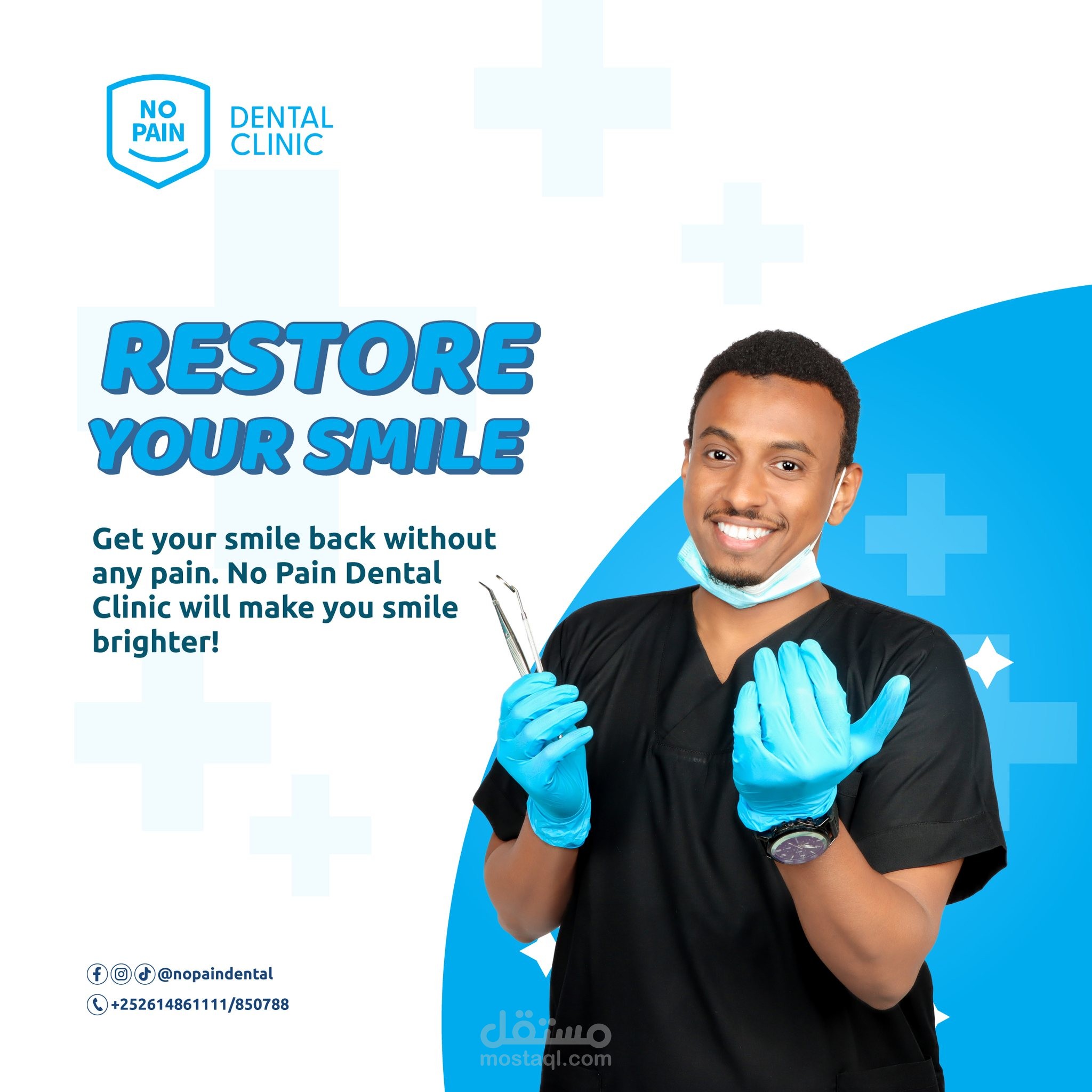 تصميم بوسترات جذابه لعياده اسنان