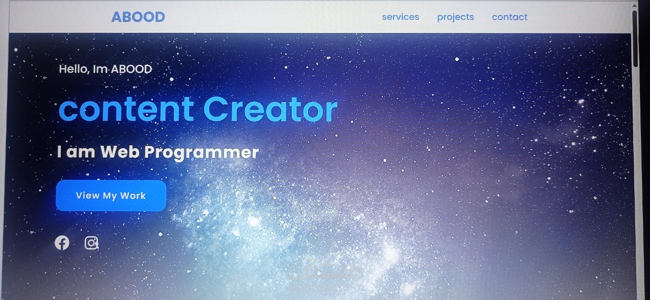 Design and programming of a personal website