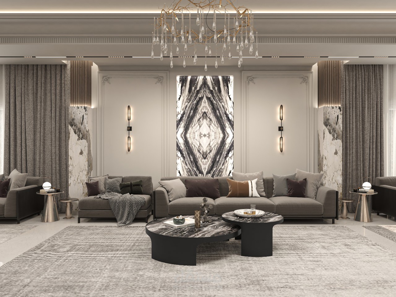 تصميم فيلا بمساحة 600 متر مربع