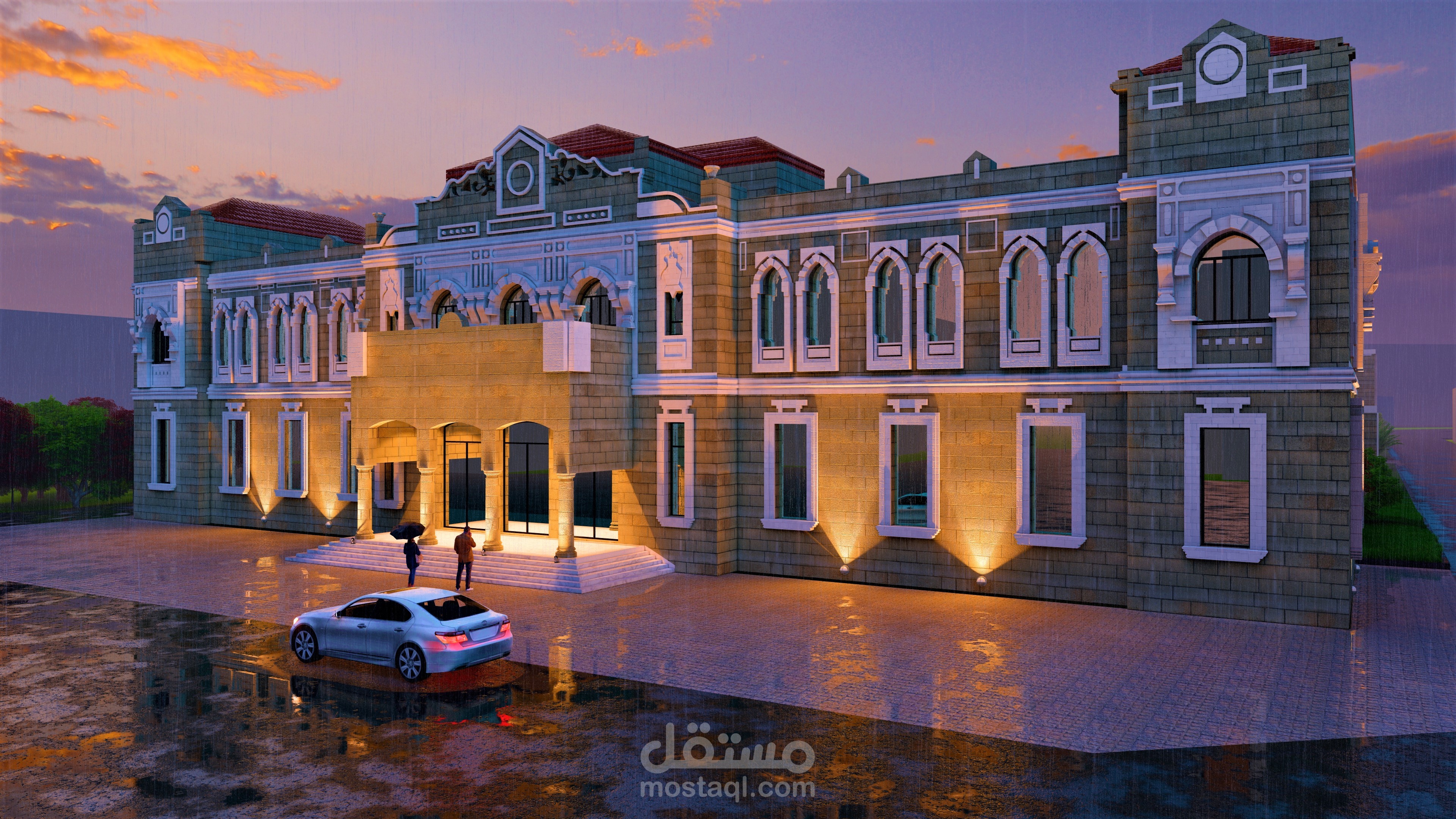 محاكاة لمحطة الحجاز في دمشق