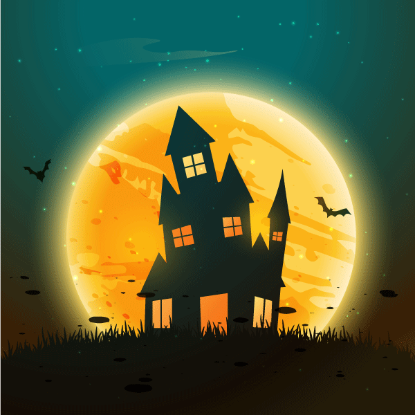 Halloween background in social media design