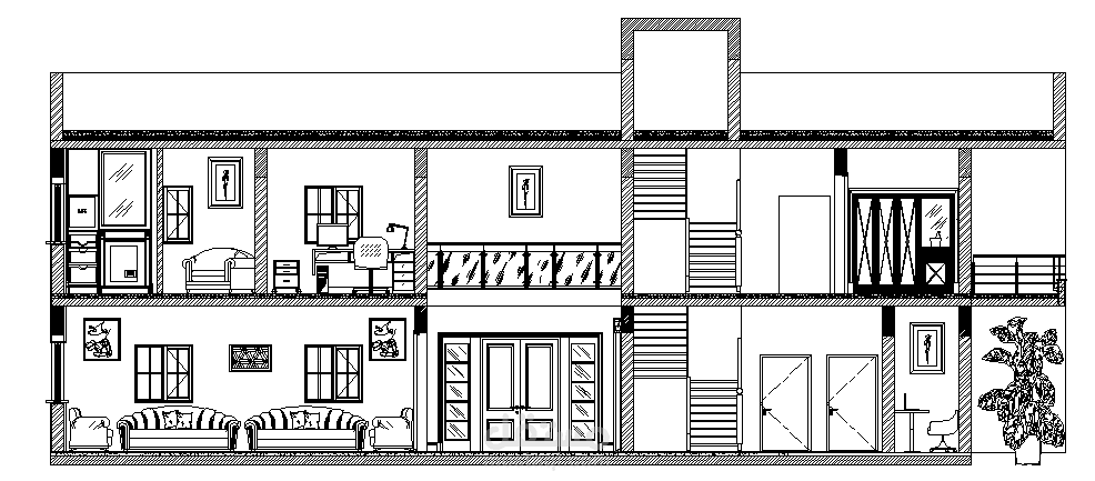 تصميم لفيلا 2D