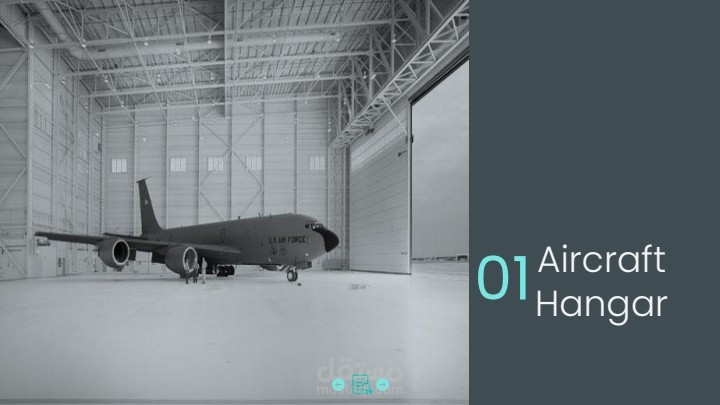 تصميم كامل لحظيره طائرات
