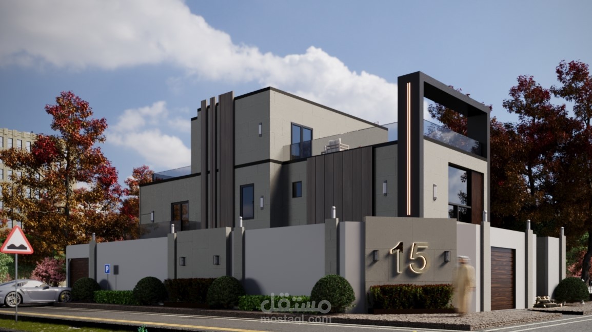 تصميم فيلا سكنية في الرياض