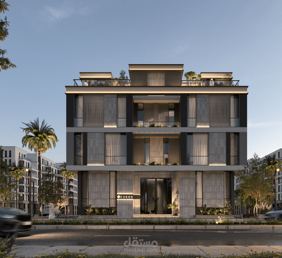 تصميم واجهة مبنى إداري