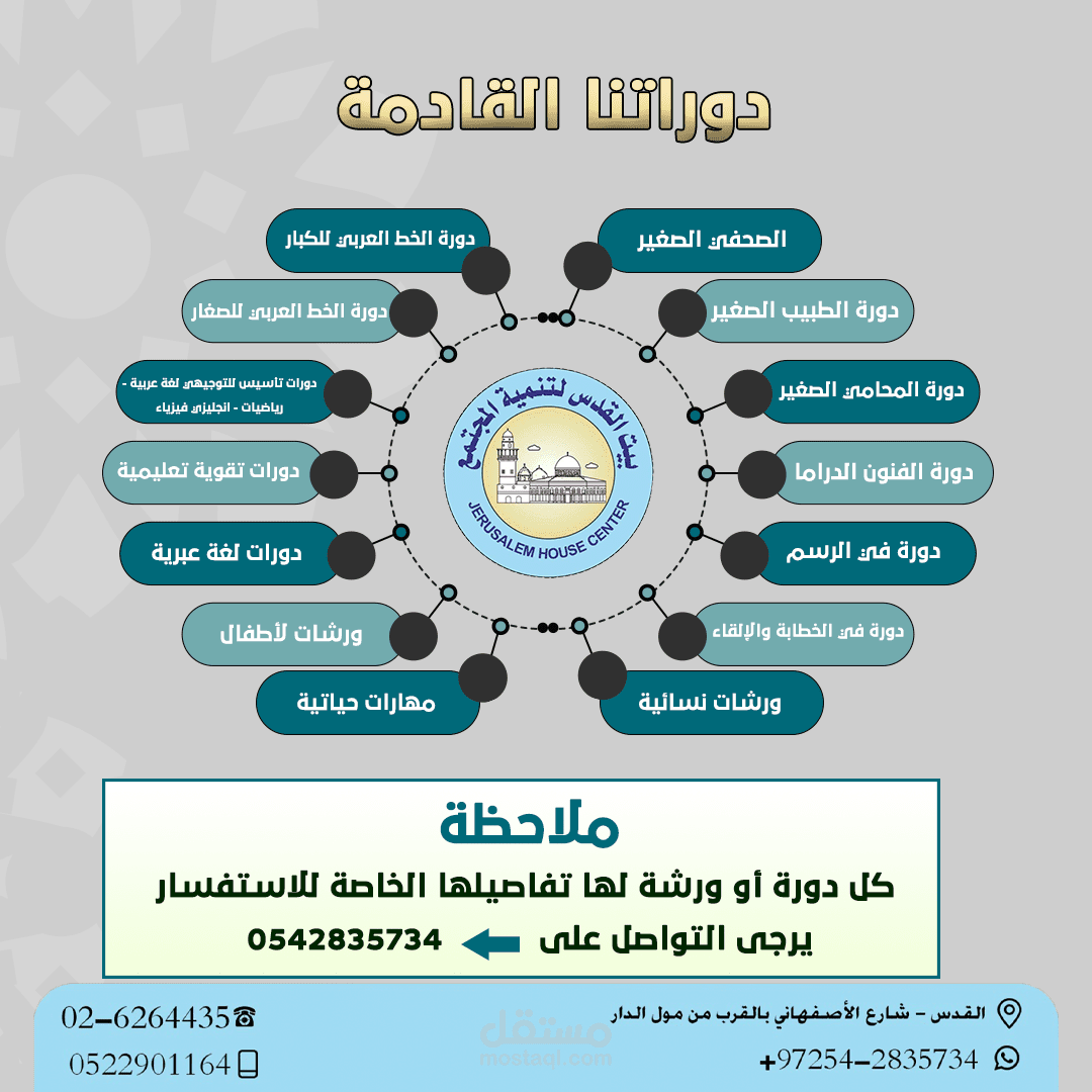 تصاميم سوشيال ميديا- دورات  وخدمات