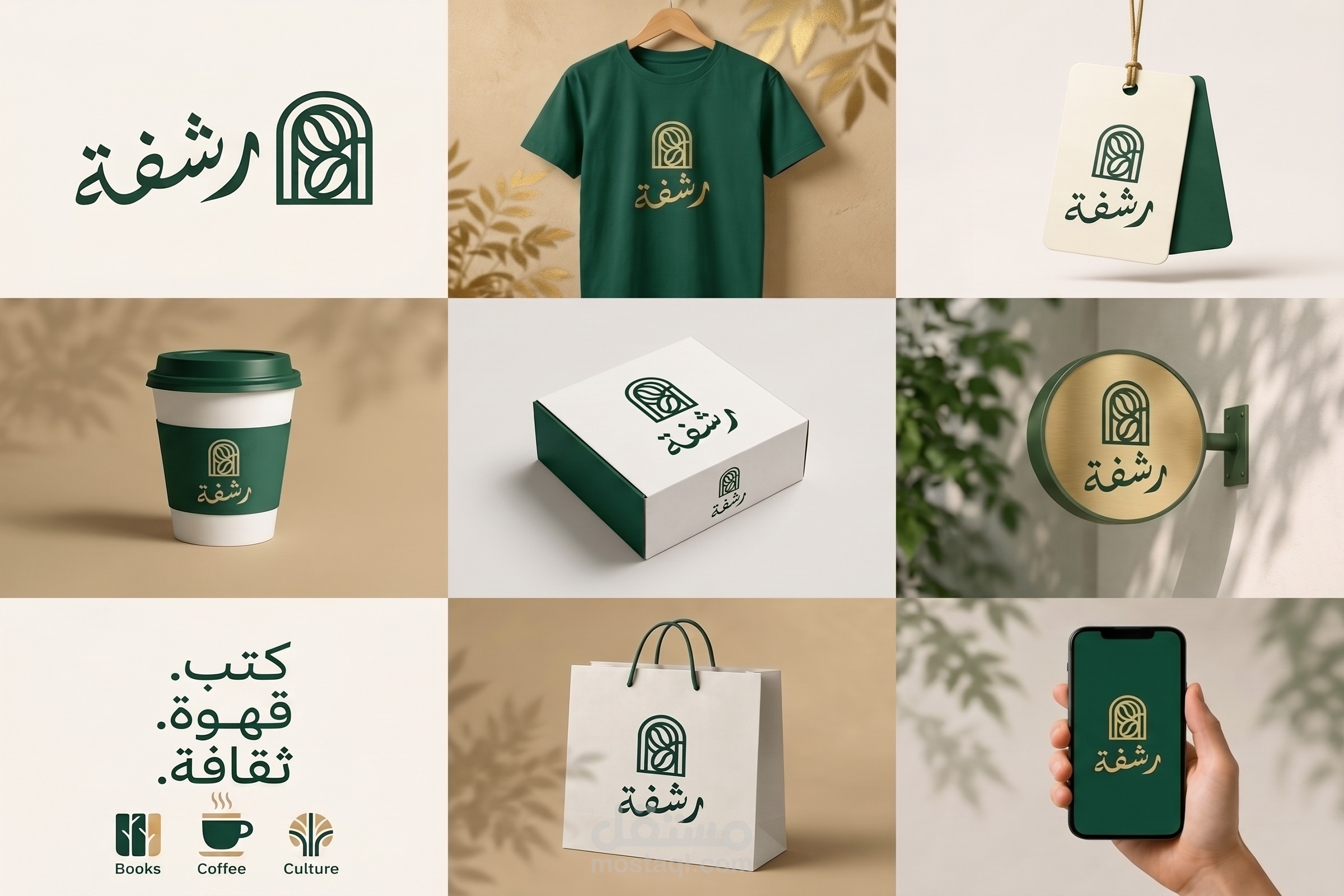 تصميم هوية بصرية مقهى