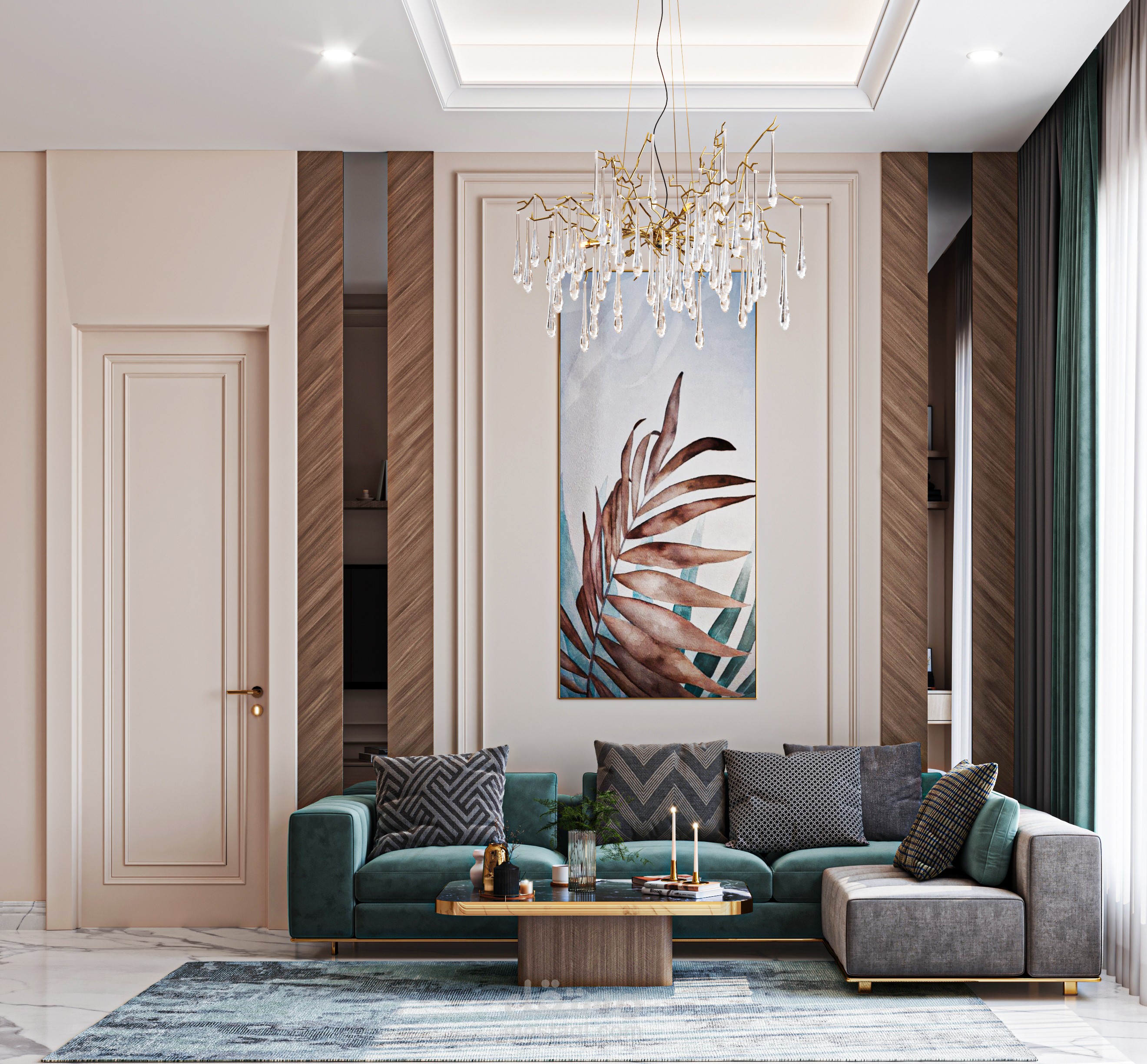 Simple modern livingroom in ksa