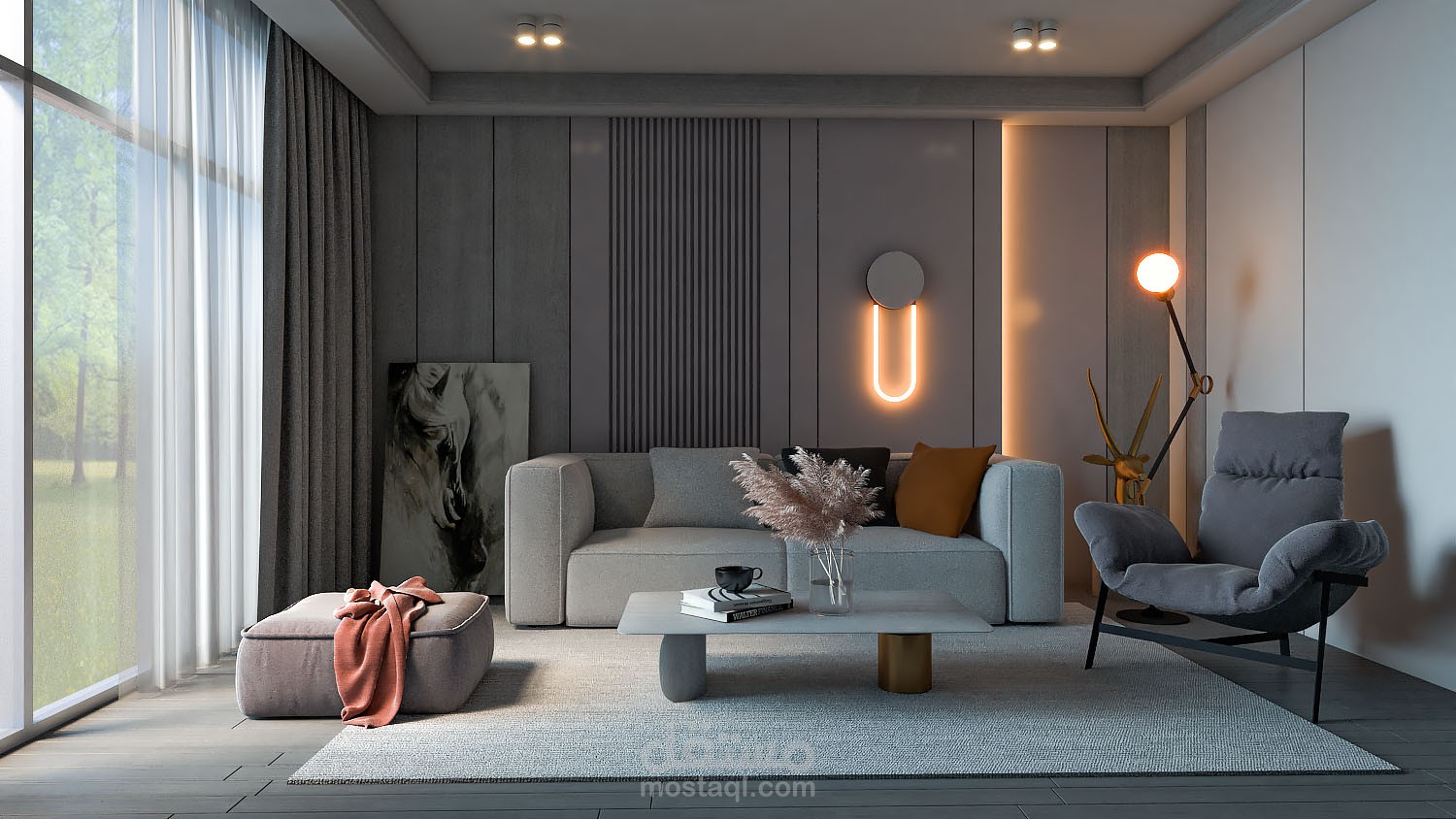 تصميم داخلي لمعيشة