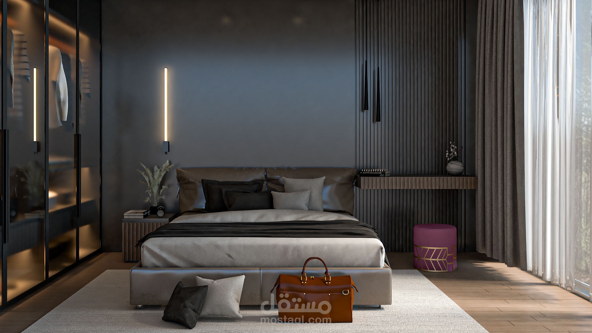 تصميم داخلي لغرفة نوم