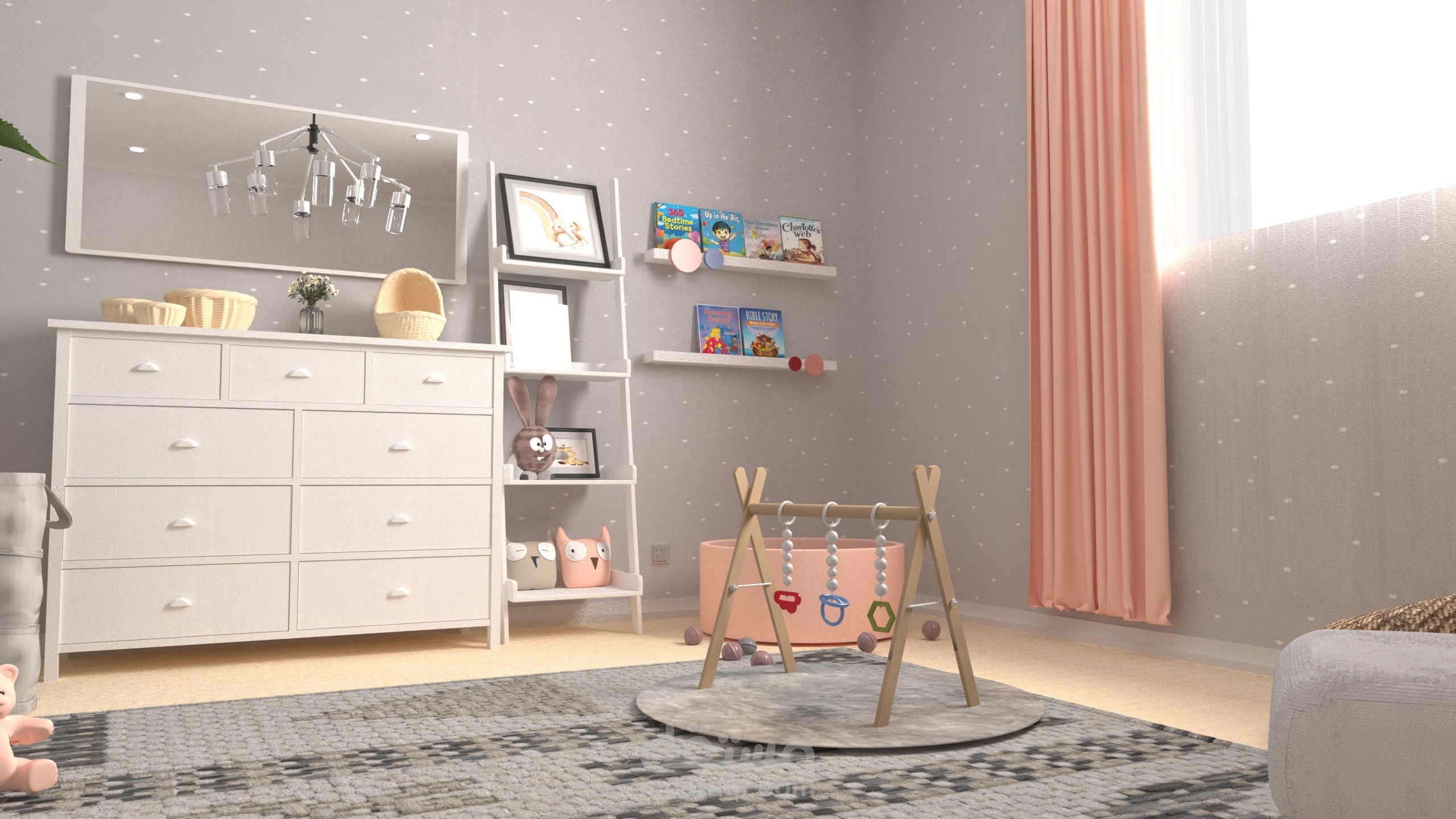 baby girl bedroom  غرفه نوم لطفله
