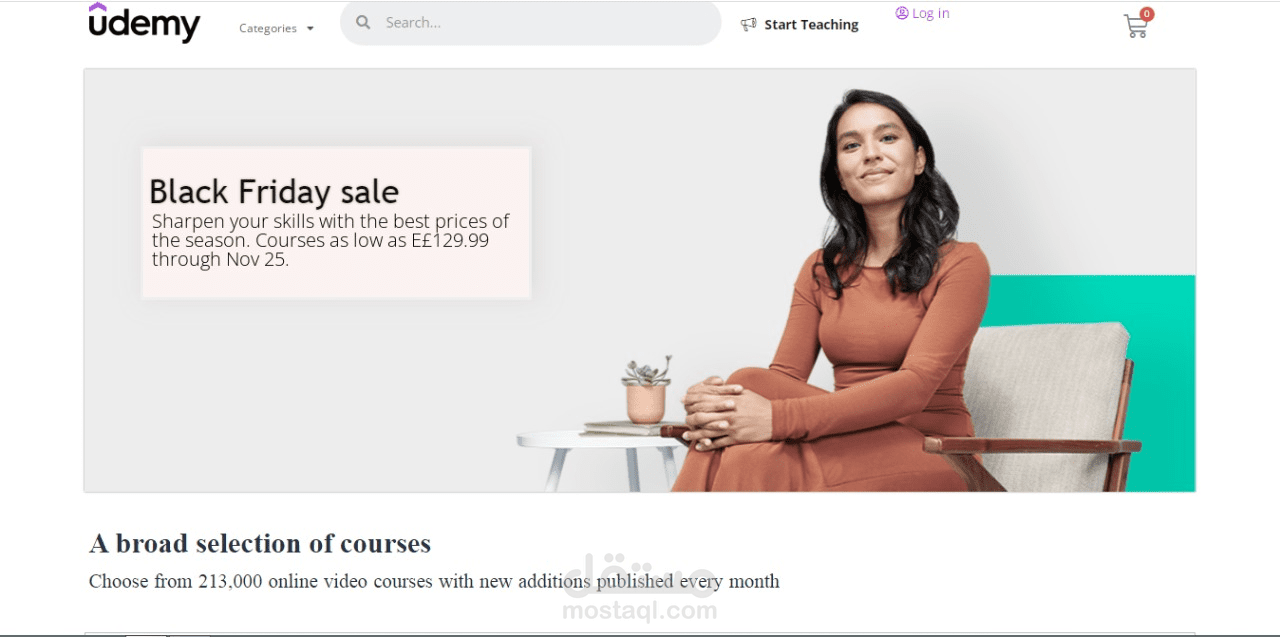 Udemy online website