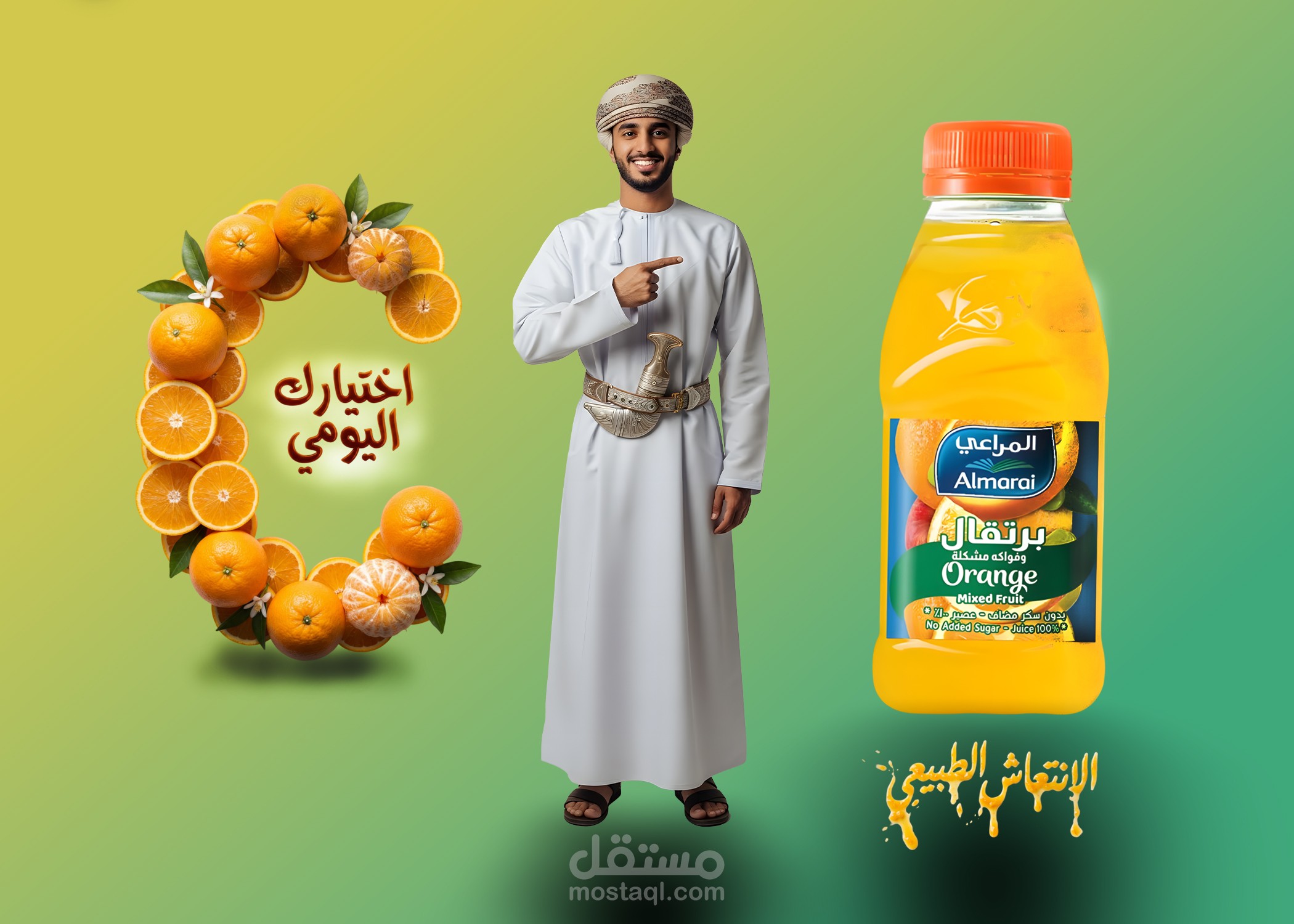 تصميم سوشيال ميديا لمشروب.