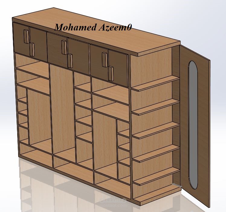 تصميم دولاب 3D