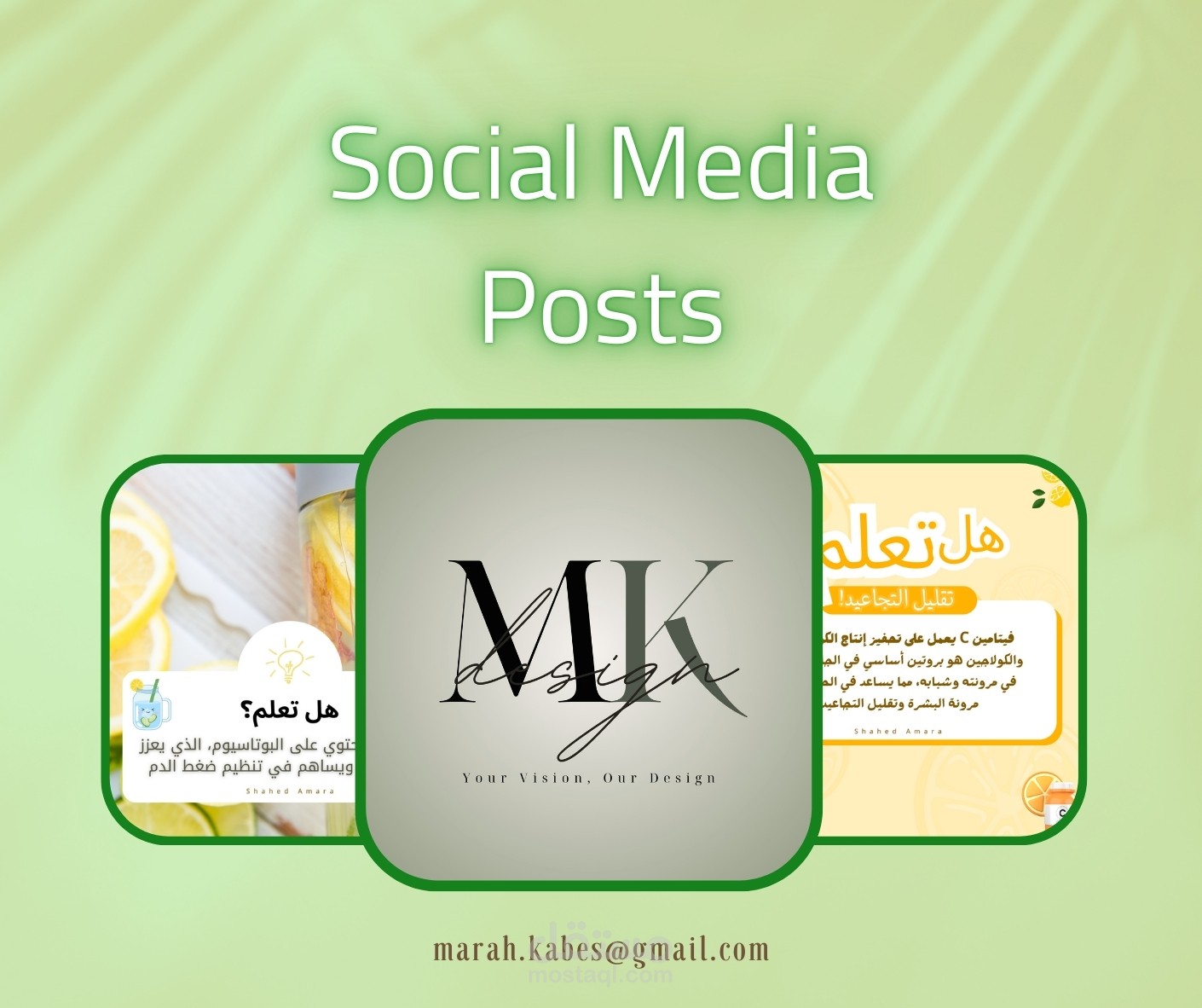 Canva social media posts (Healthy food)