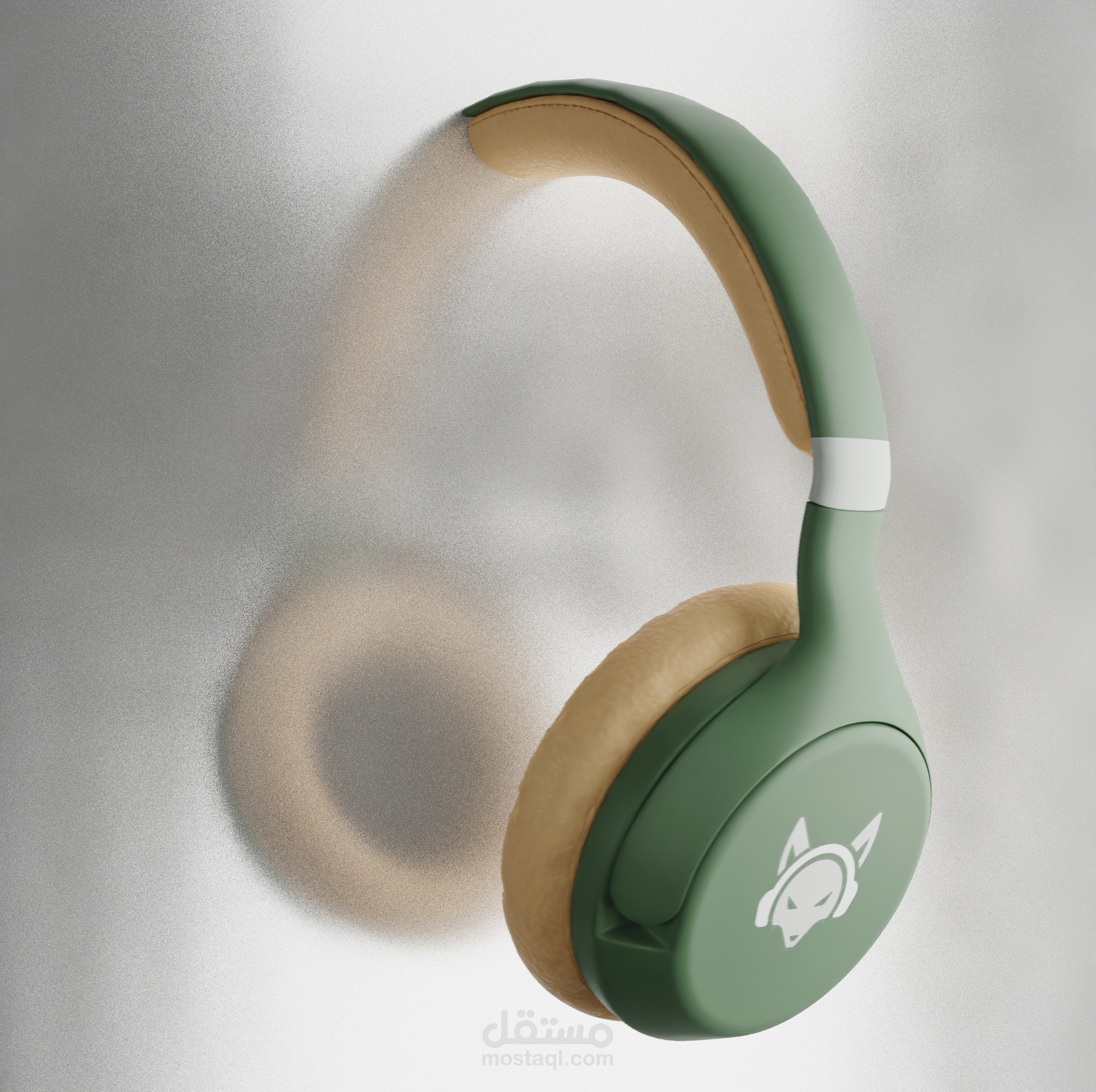 تصميم اعلان ل Headphone fox 3d