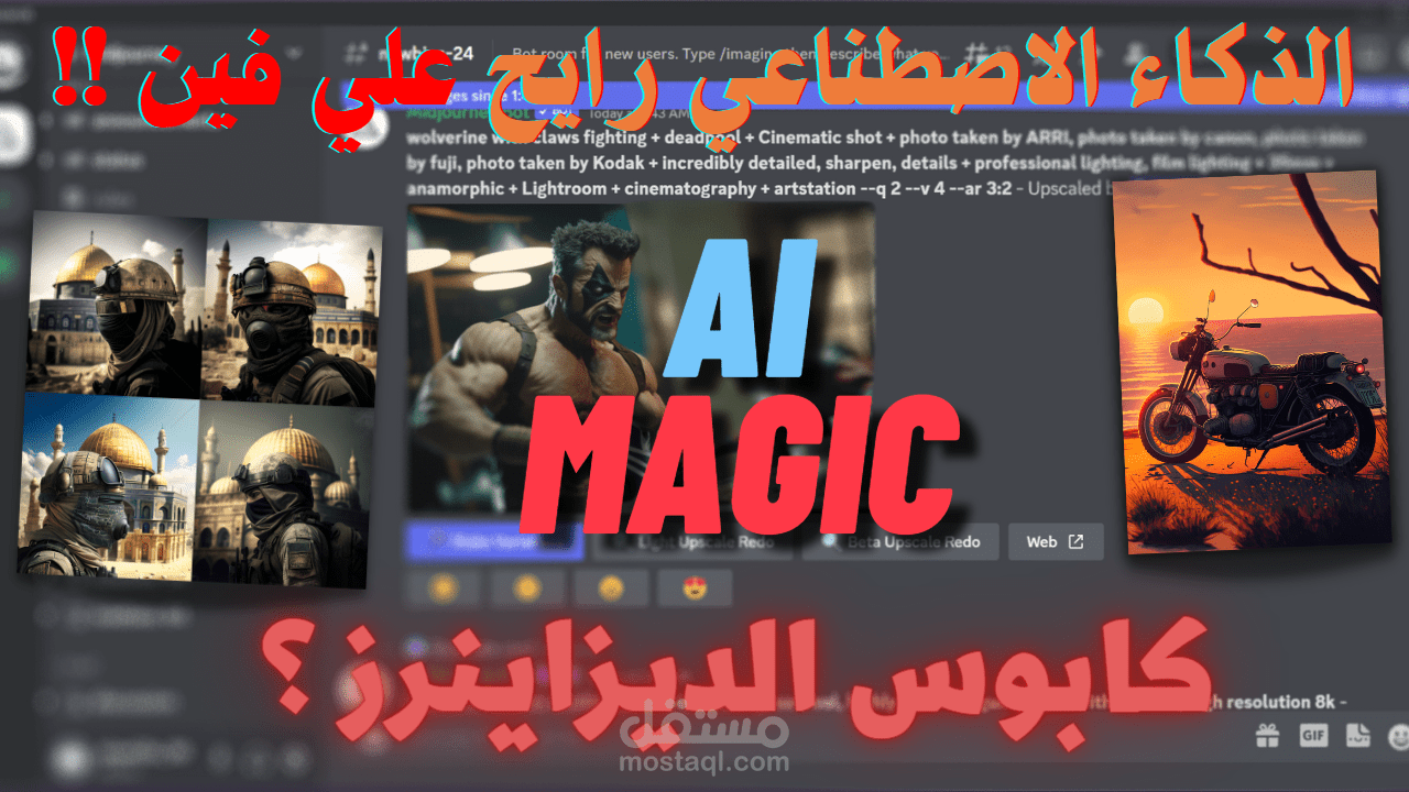 فيديو عن تطور الذكاء الاصطناعي و mid journey AI