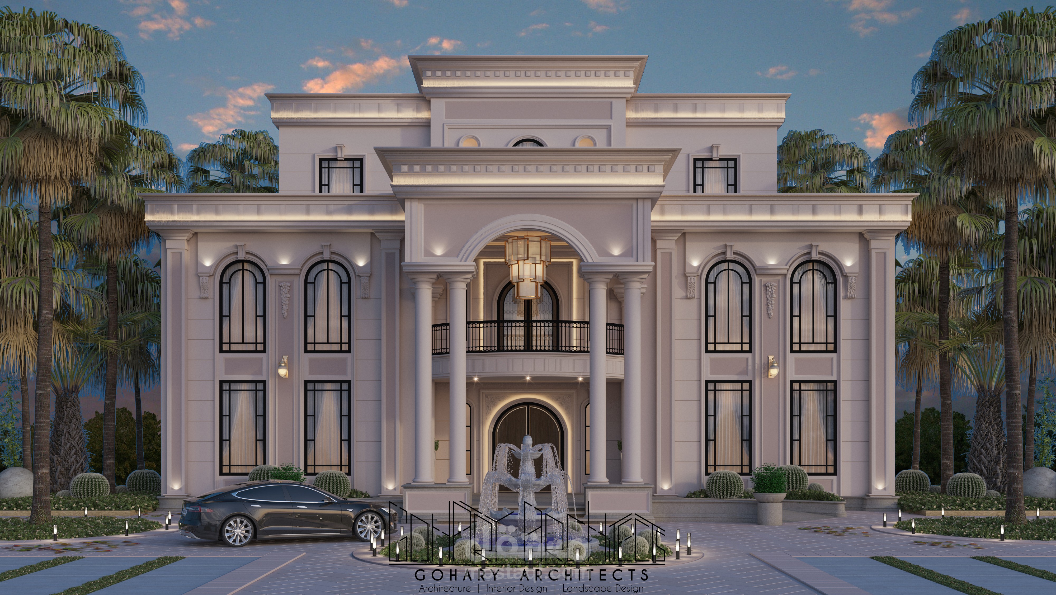 تصميم واجهة فيلا | نيوكلاسيك