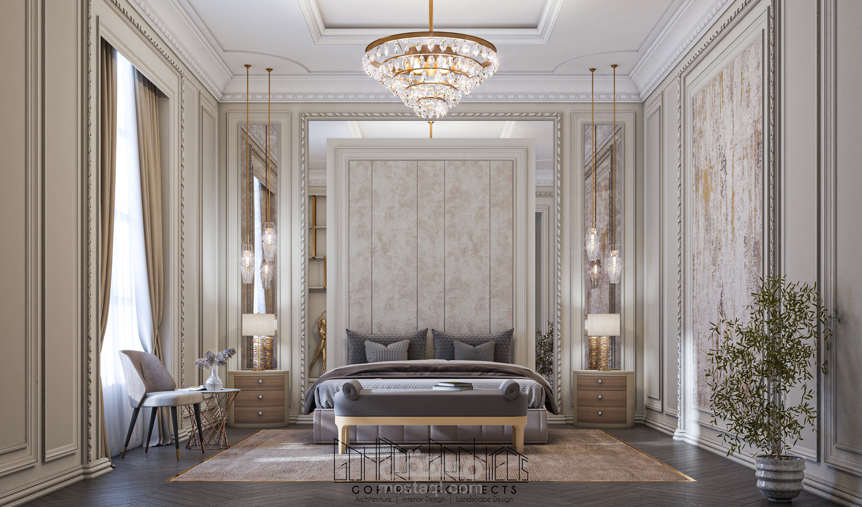 غرفة نوم ماستر | نيو كلاسيك