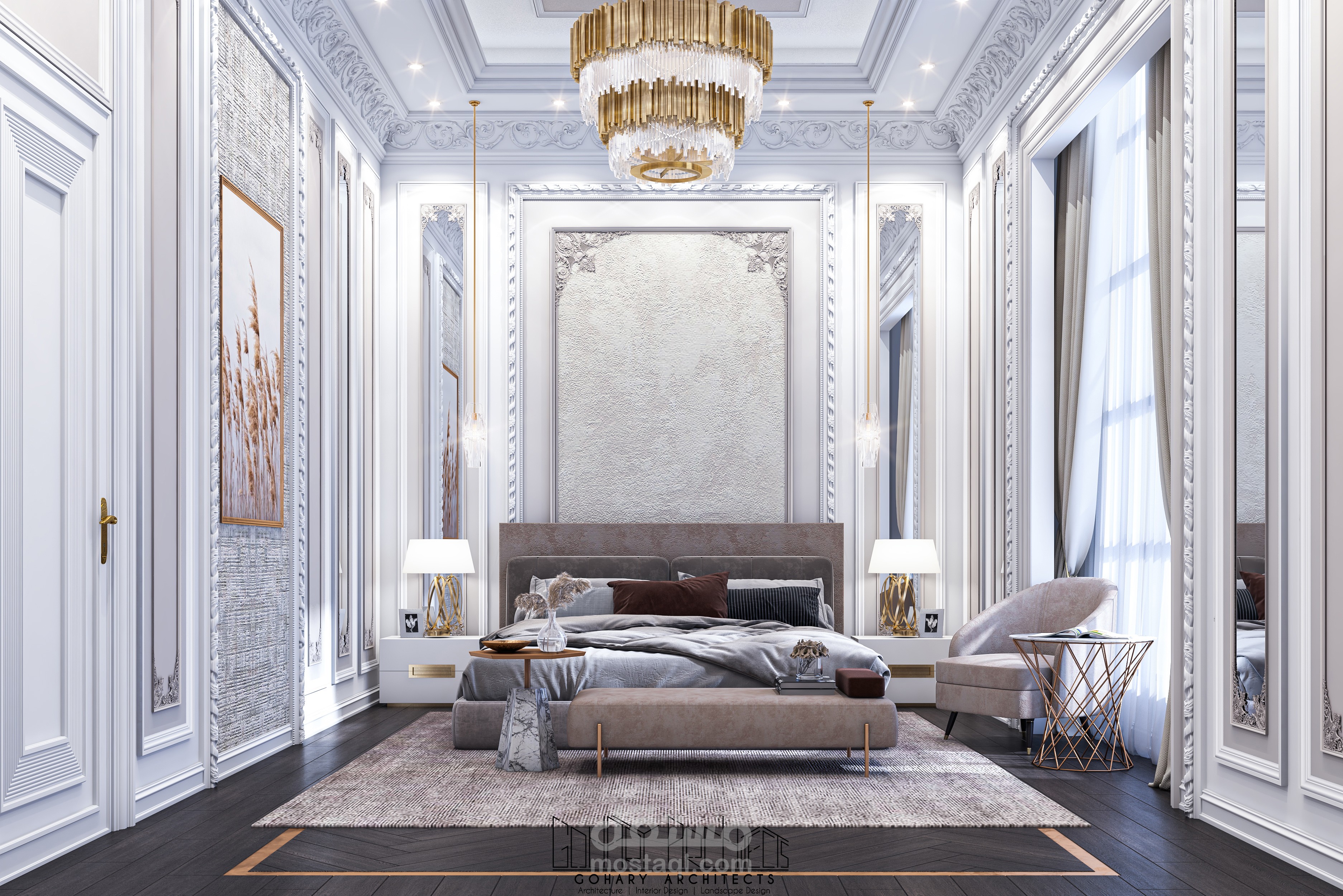 تصميم غرفة نوم | نيوكلاسيك