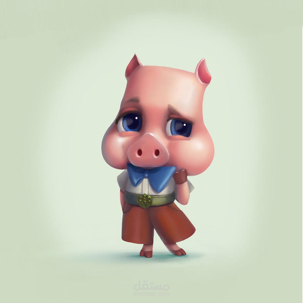 رسم حيوان لطيف