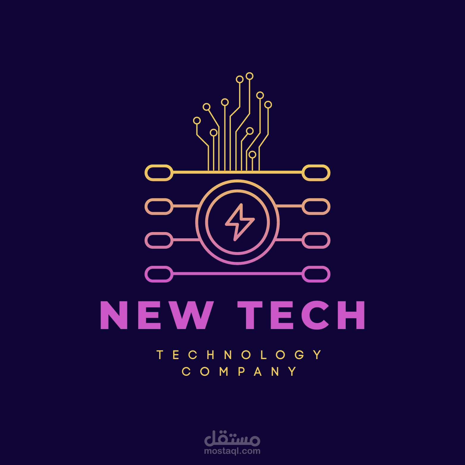 تصميم لوجو لشركة تكنولوجيا معلومات