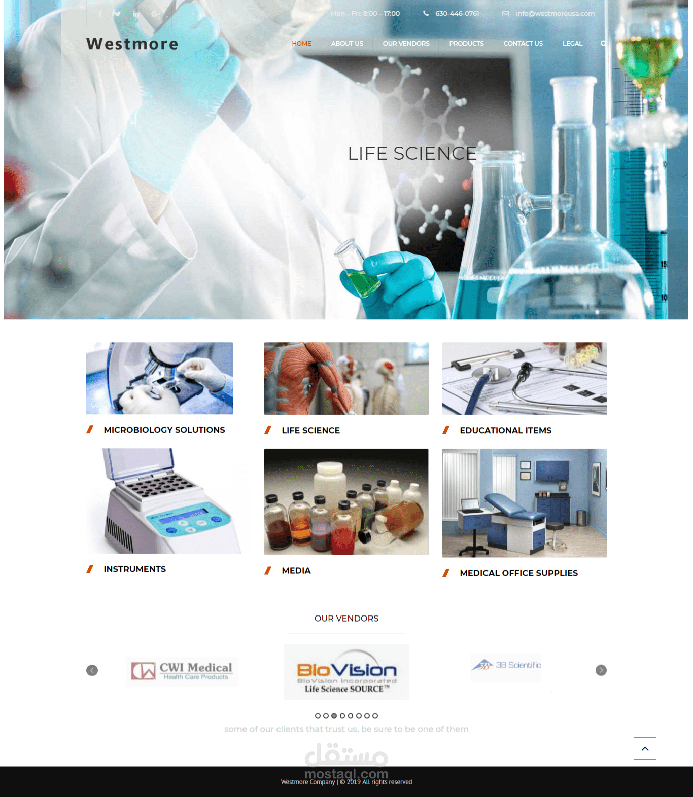 موقع westmore للأجهزة الطبية والالكترونية