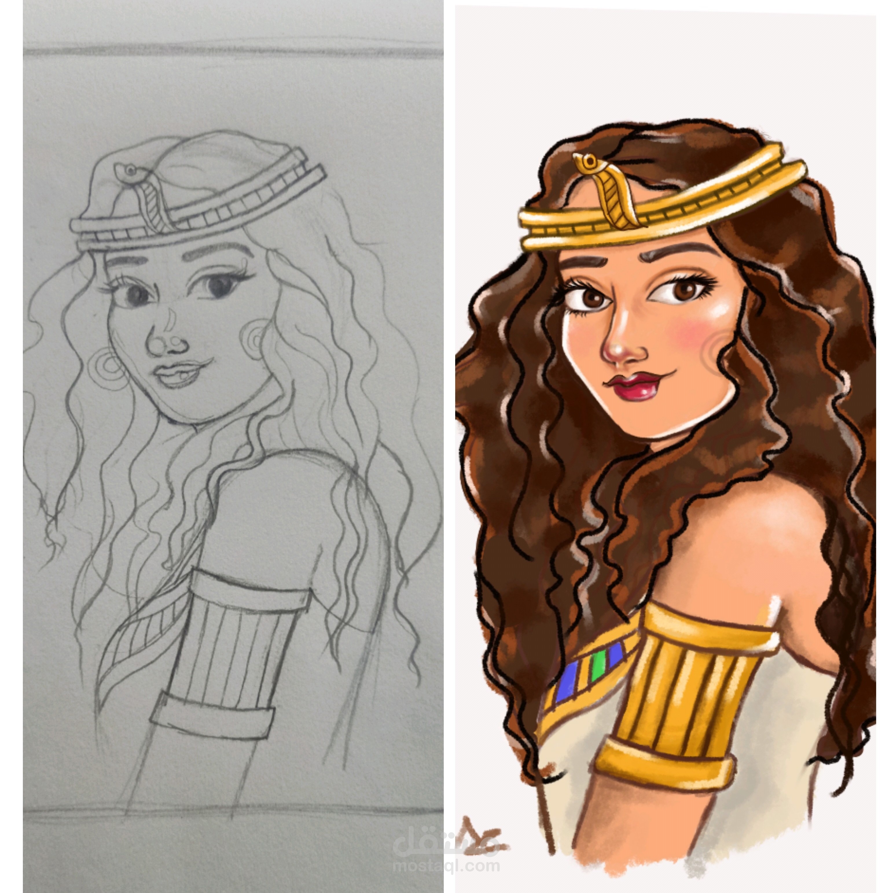 رسم شخصية كرتونية