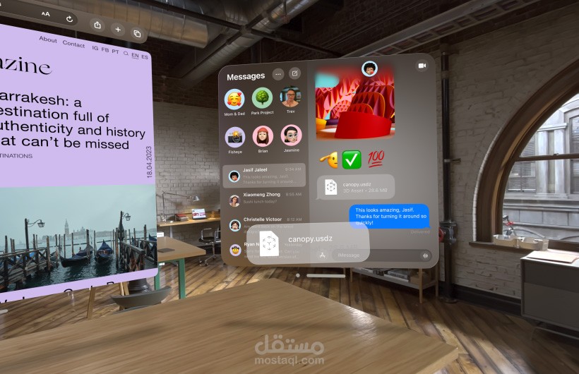 عمل ريميك لإعلان apple vision