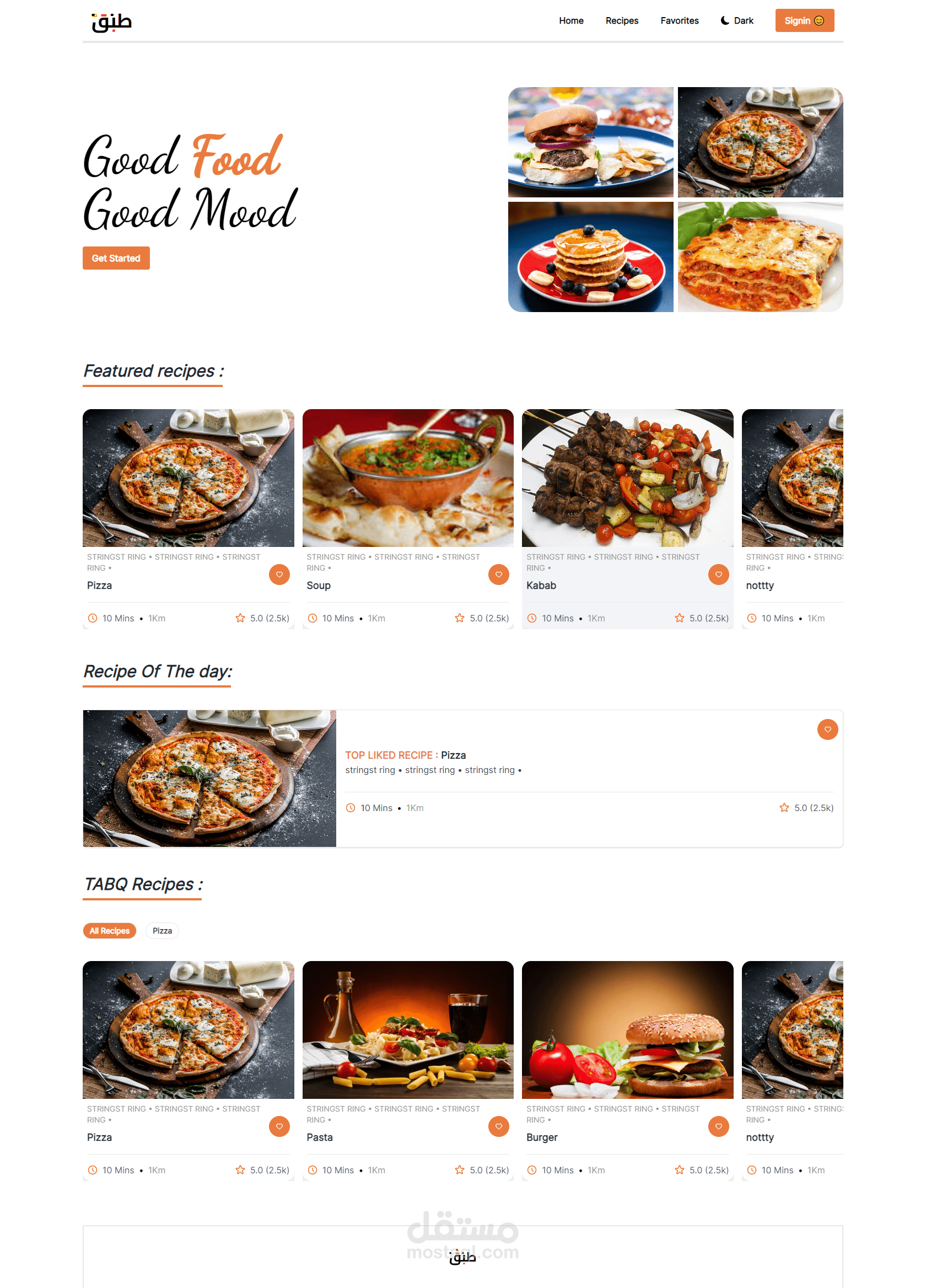 TAPAQ food recipes App