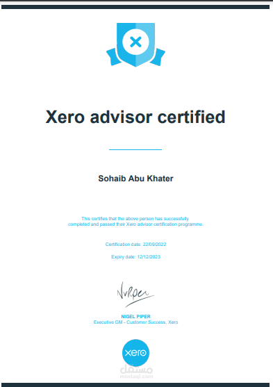 Xero advisor certified